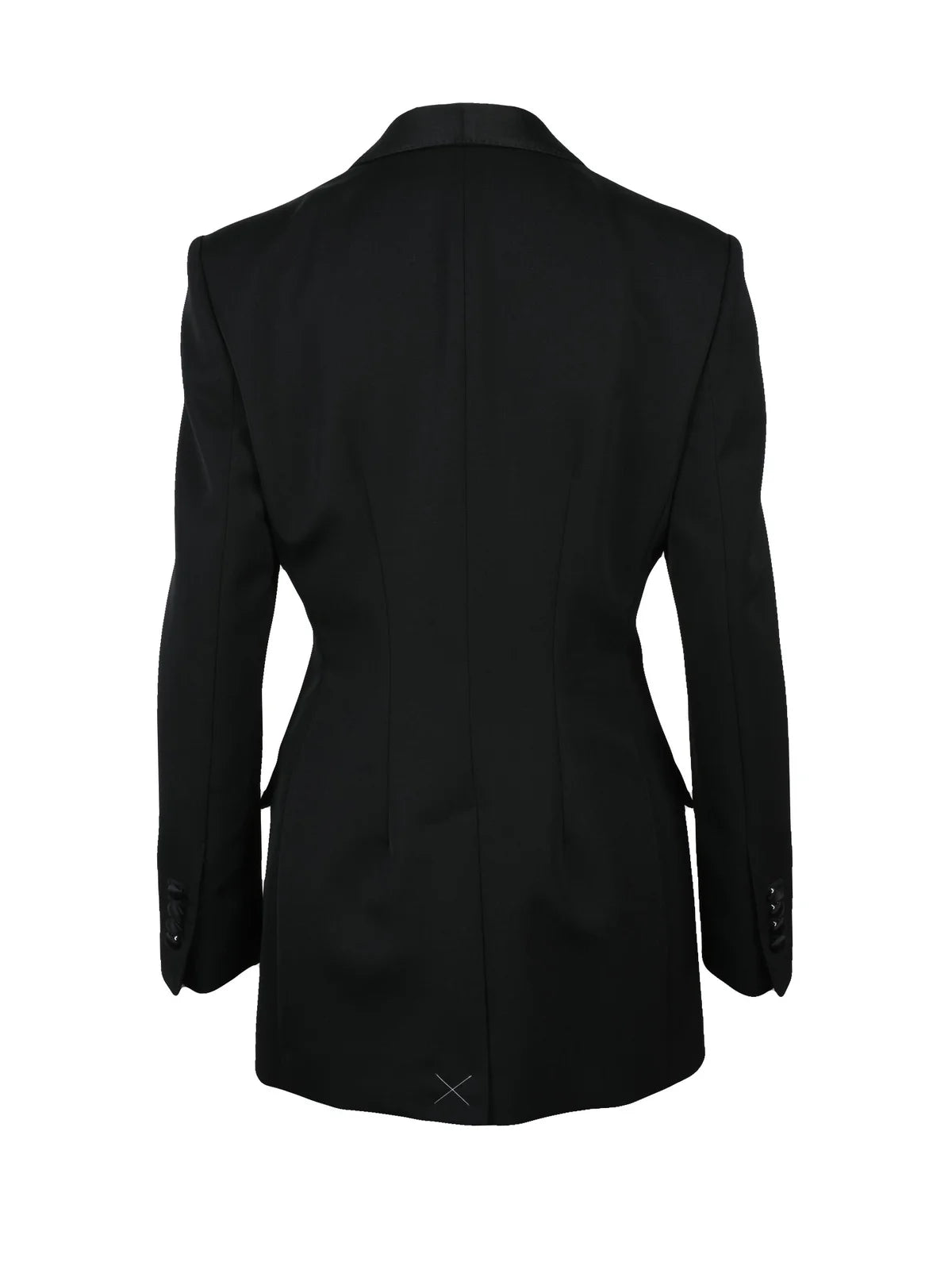 Smoking Jacket Wool Silk - Black