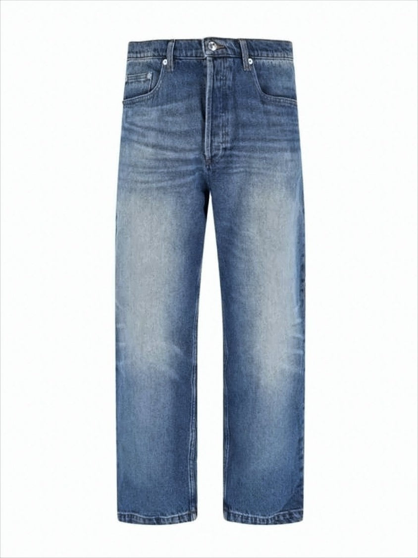 Relaxed Fit Straight-Leg Denim Pants