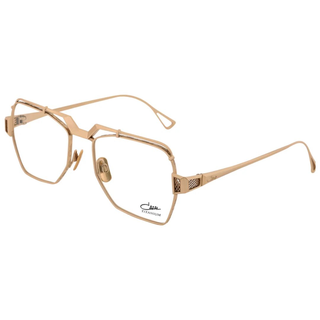 5009 Geometric Titanium Sunglasses with Double Bridge Design
