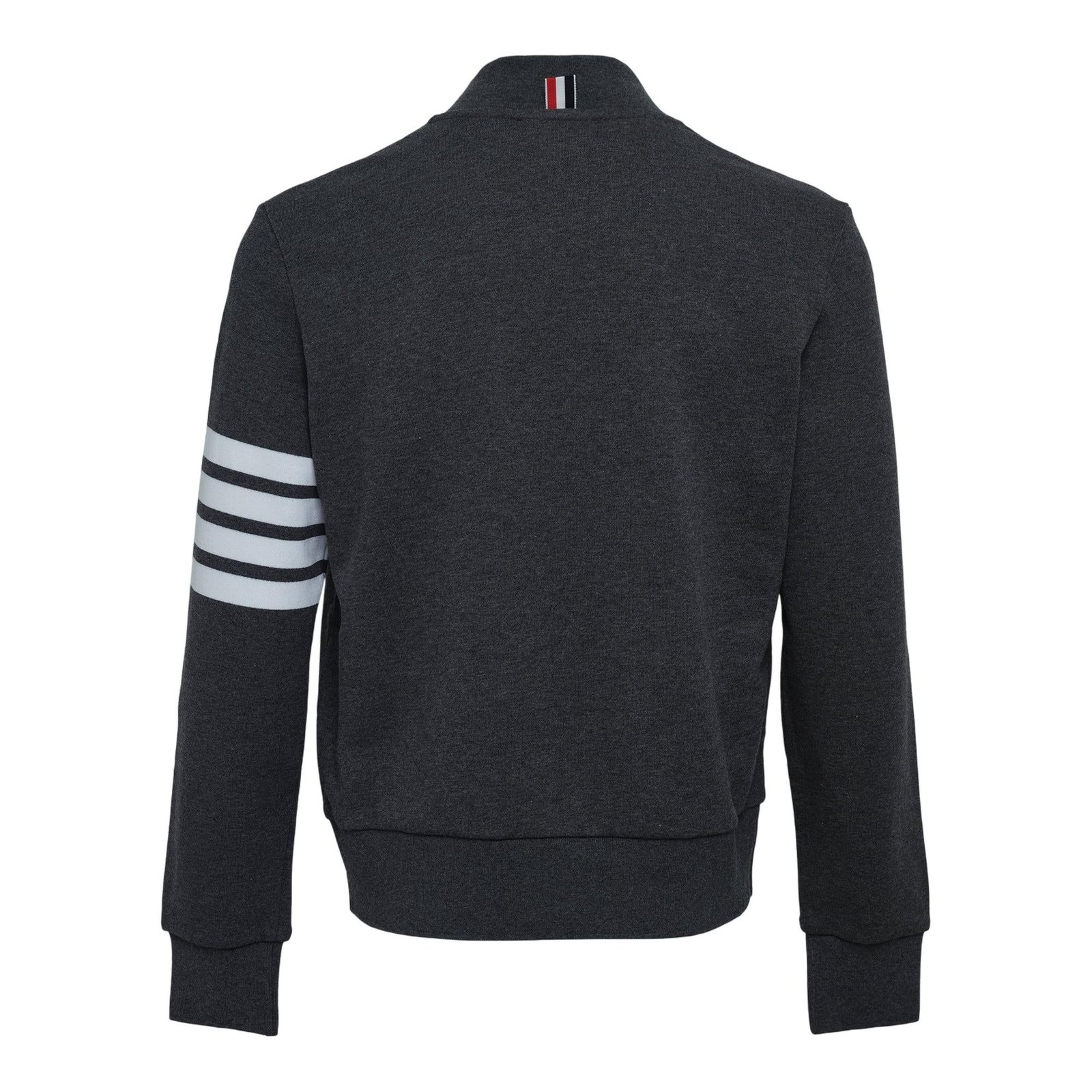 Zip-Up Jacket with Ribbed Details and Signature Stripes