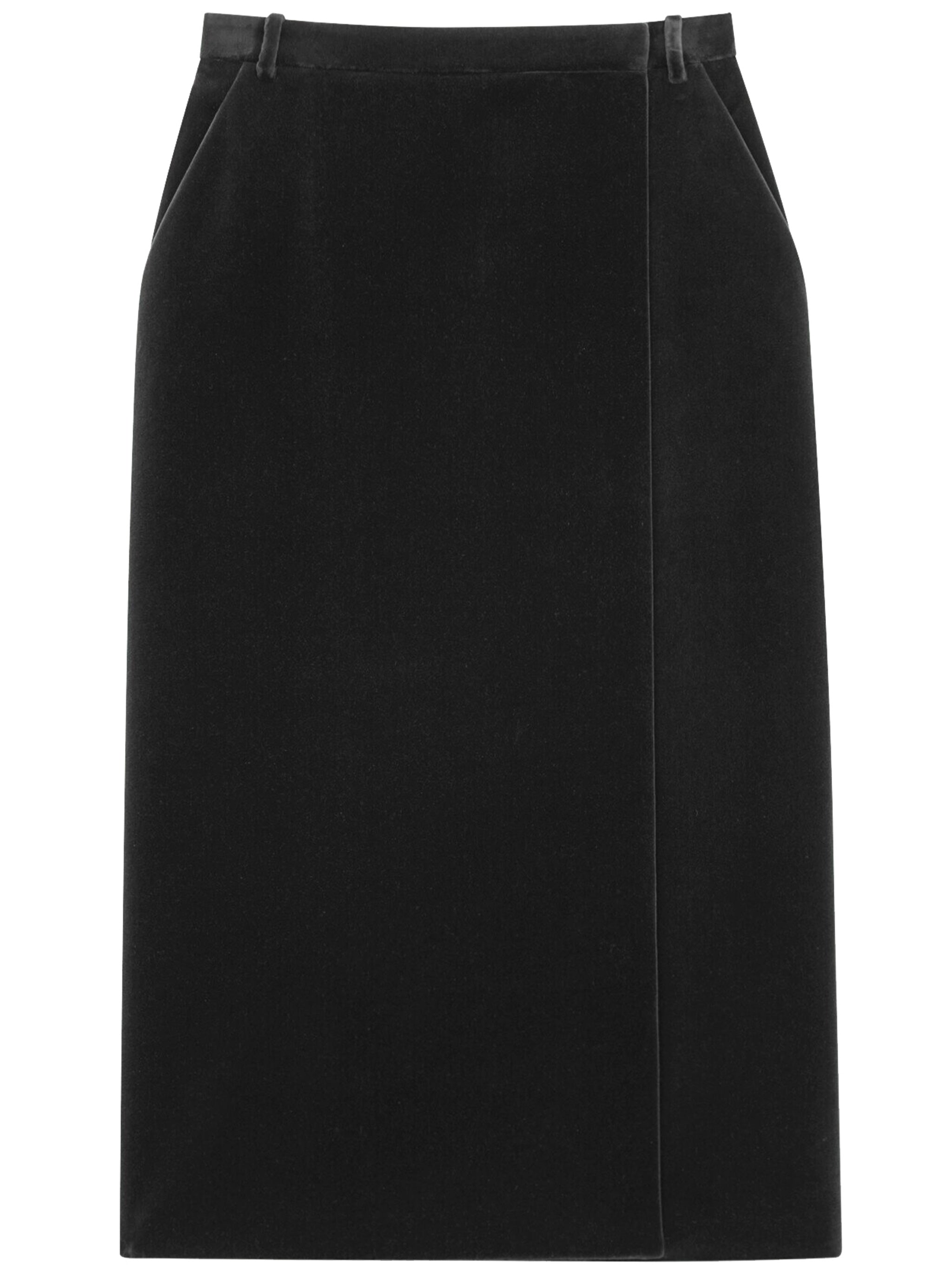 Black Gonna Straight Mini Skirt
