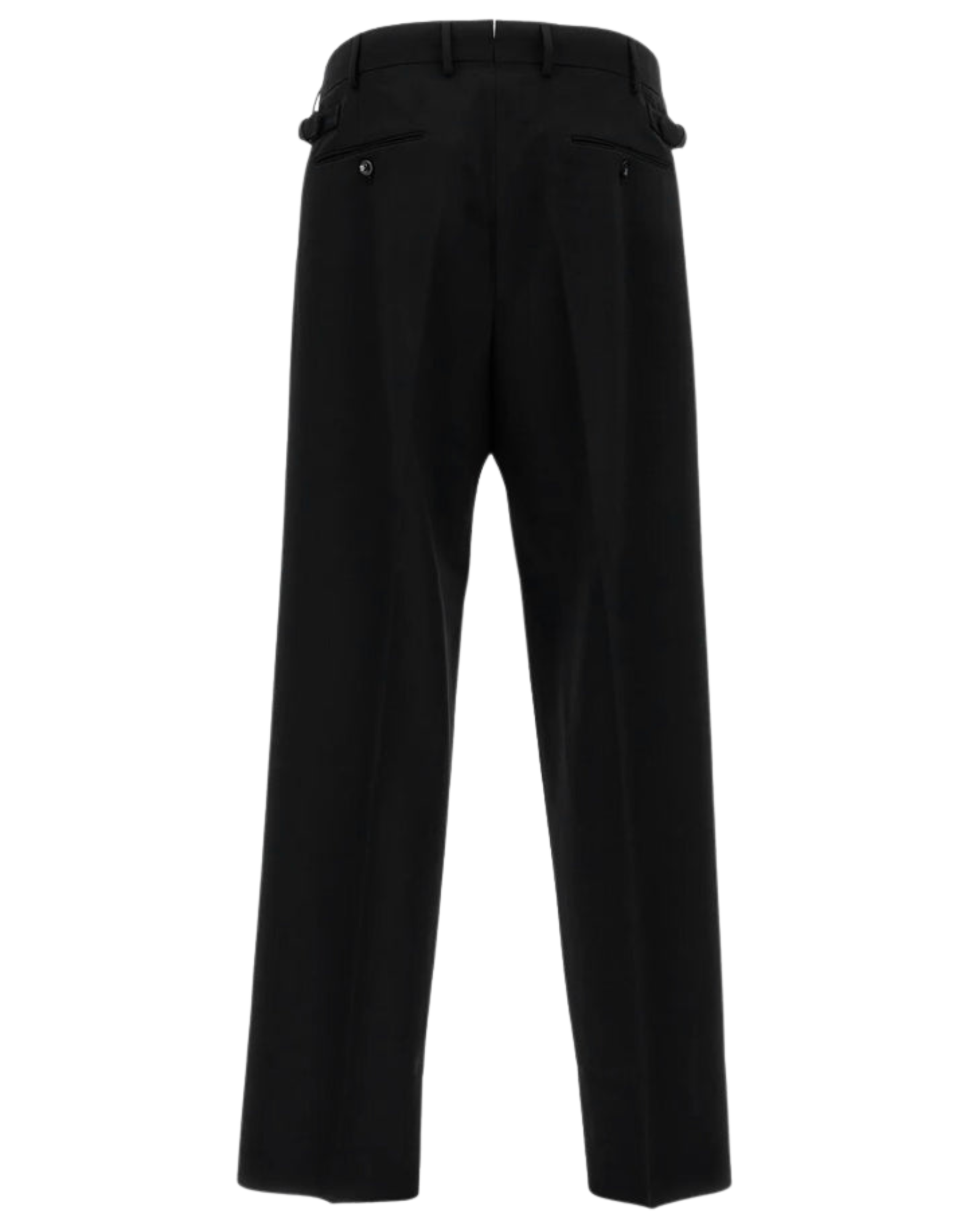 Men’S Pleated Black Trousers
