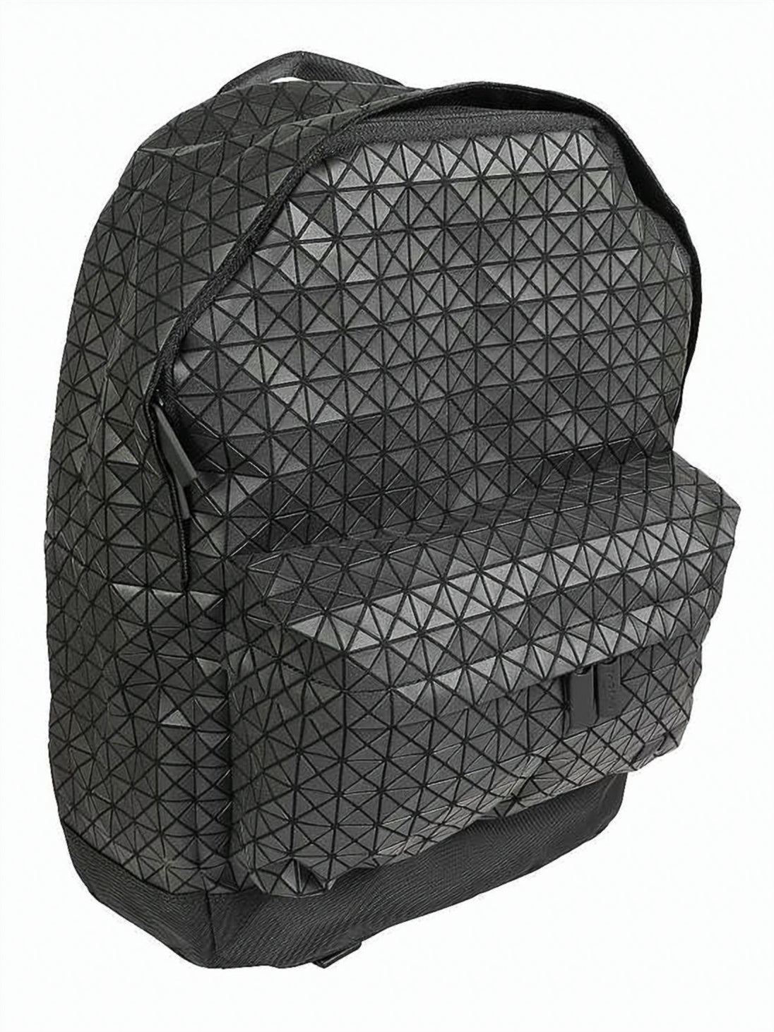 Geometric Triangular Pattern Black Baobao Backpack