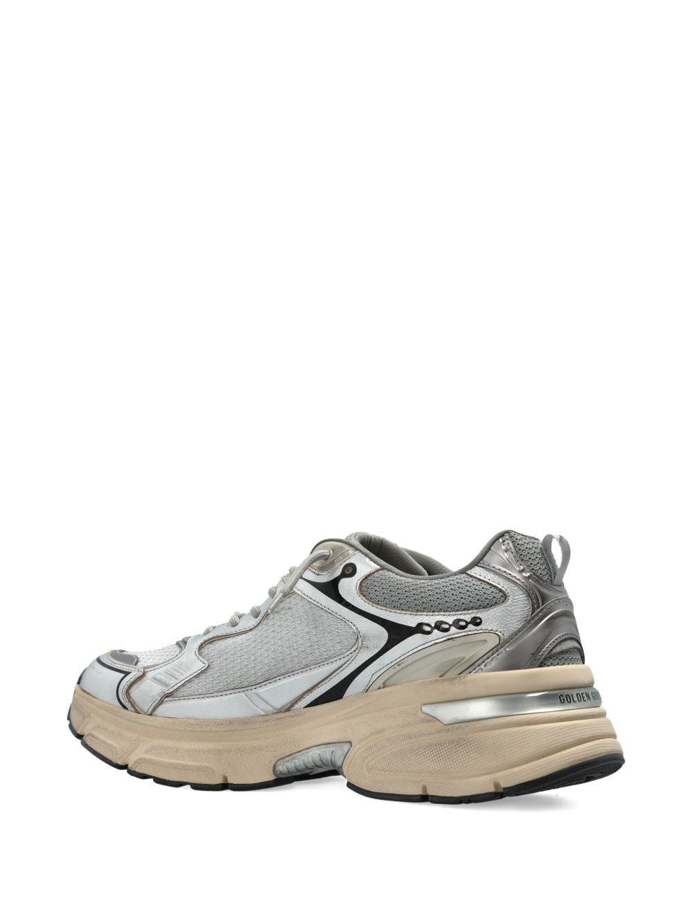 Sneakers with Silk and Nylon Composition