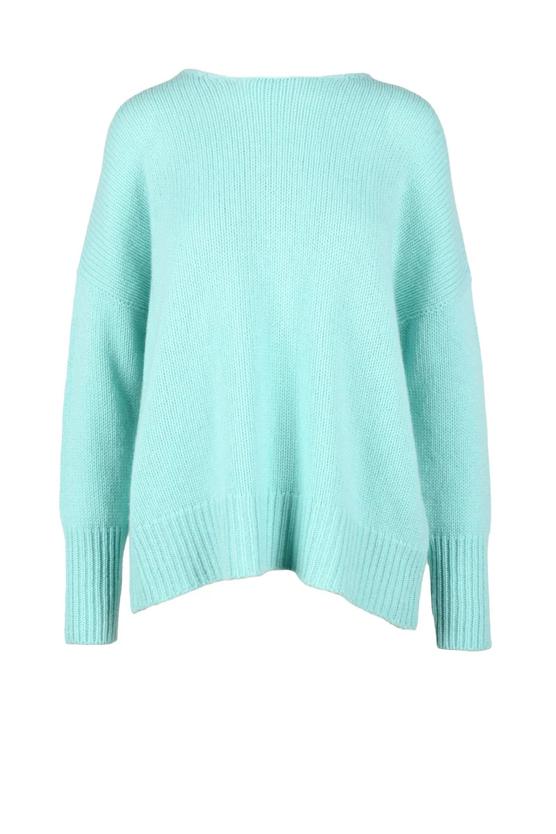Aqua Green Cashmere Sweater