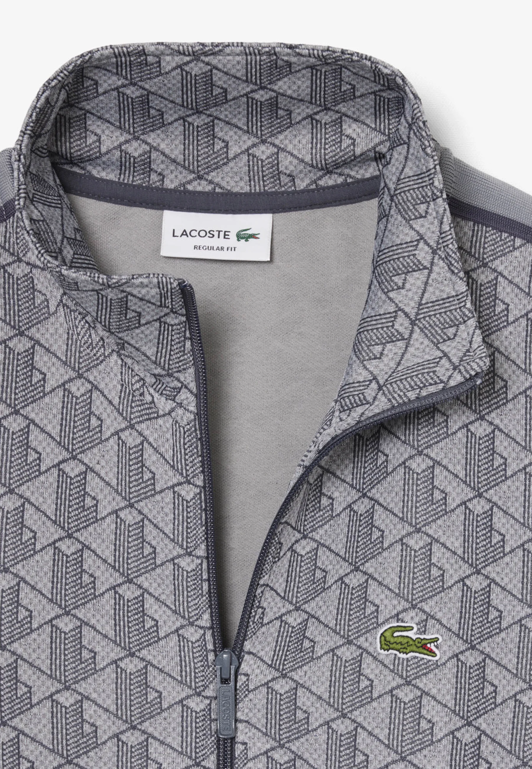 Gray Paris Jacquard Track Jacket