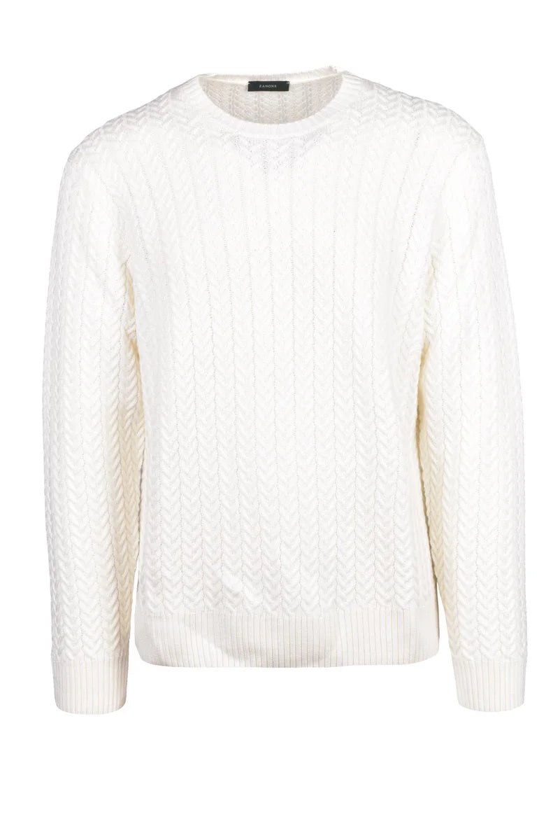 Crewneck Sweater - White