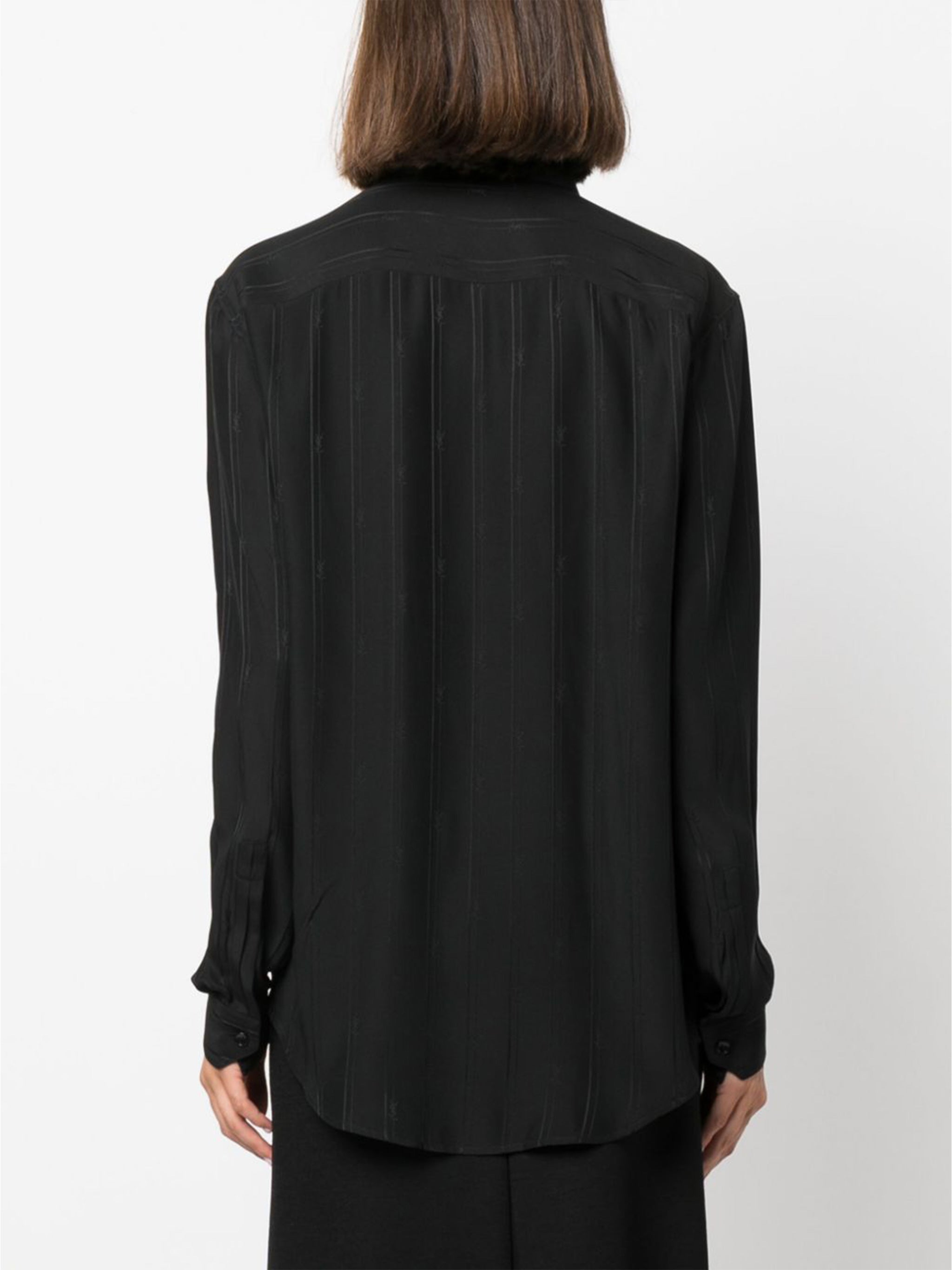 Black Organic Silk Shirt