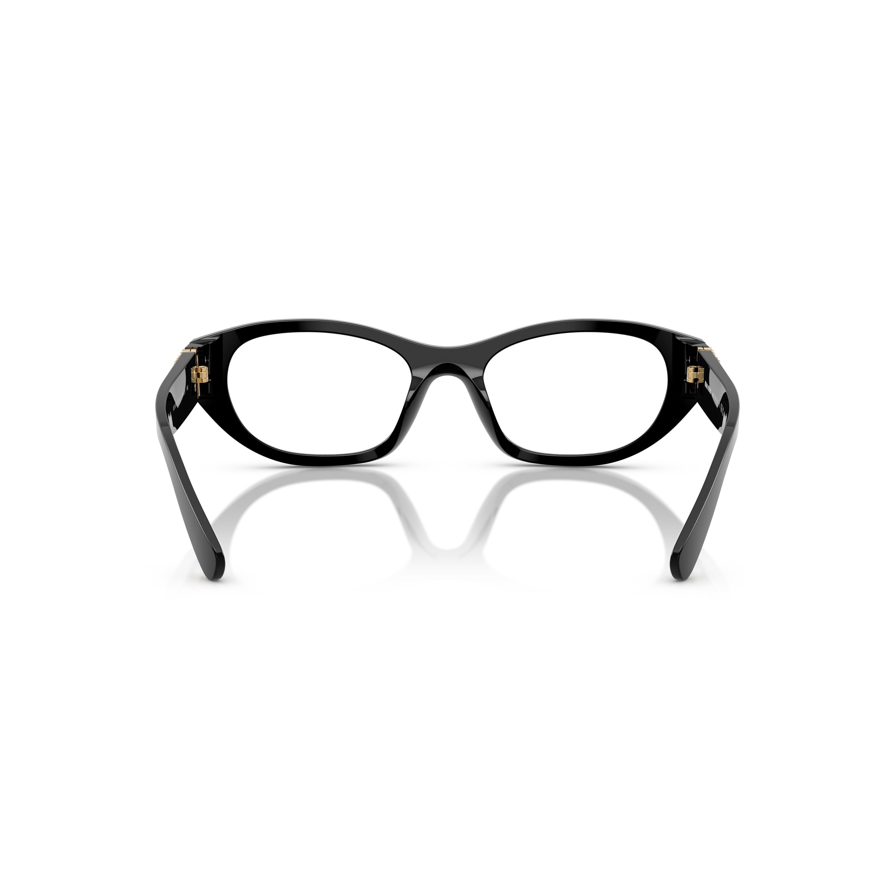 0mu 03wv Translucent Acetate Eyeglasses with Gold-tone Accents