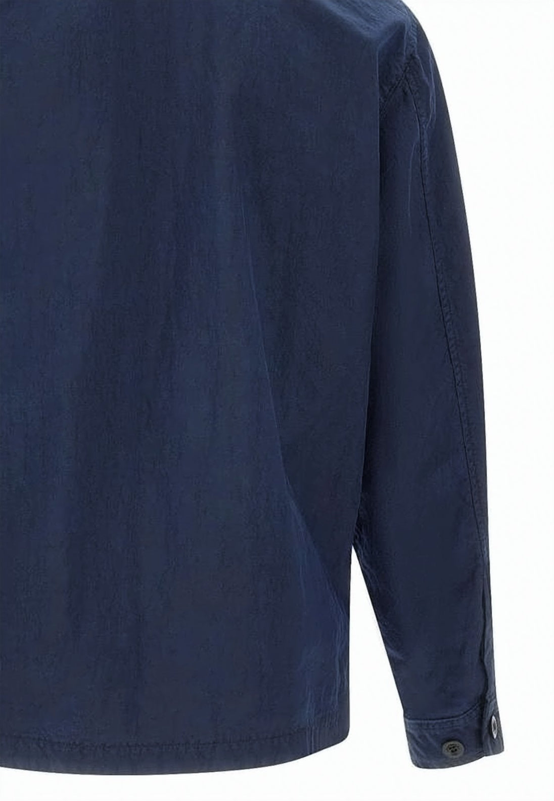 Structured Utility Jacket with Zipper Closure and Logo Patch