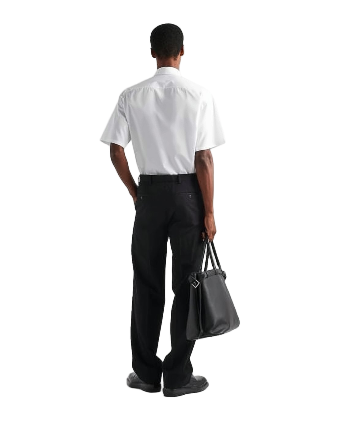 Short-Sleeved Shirt With Classic Collar And Design