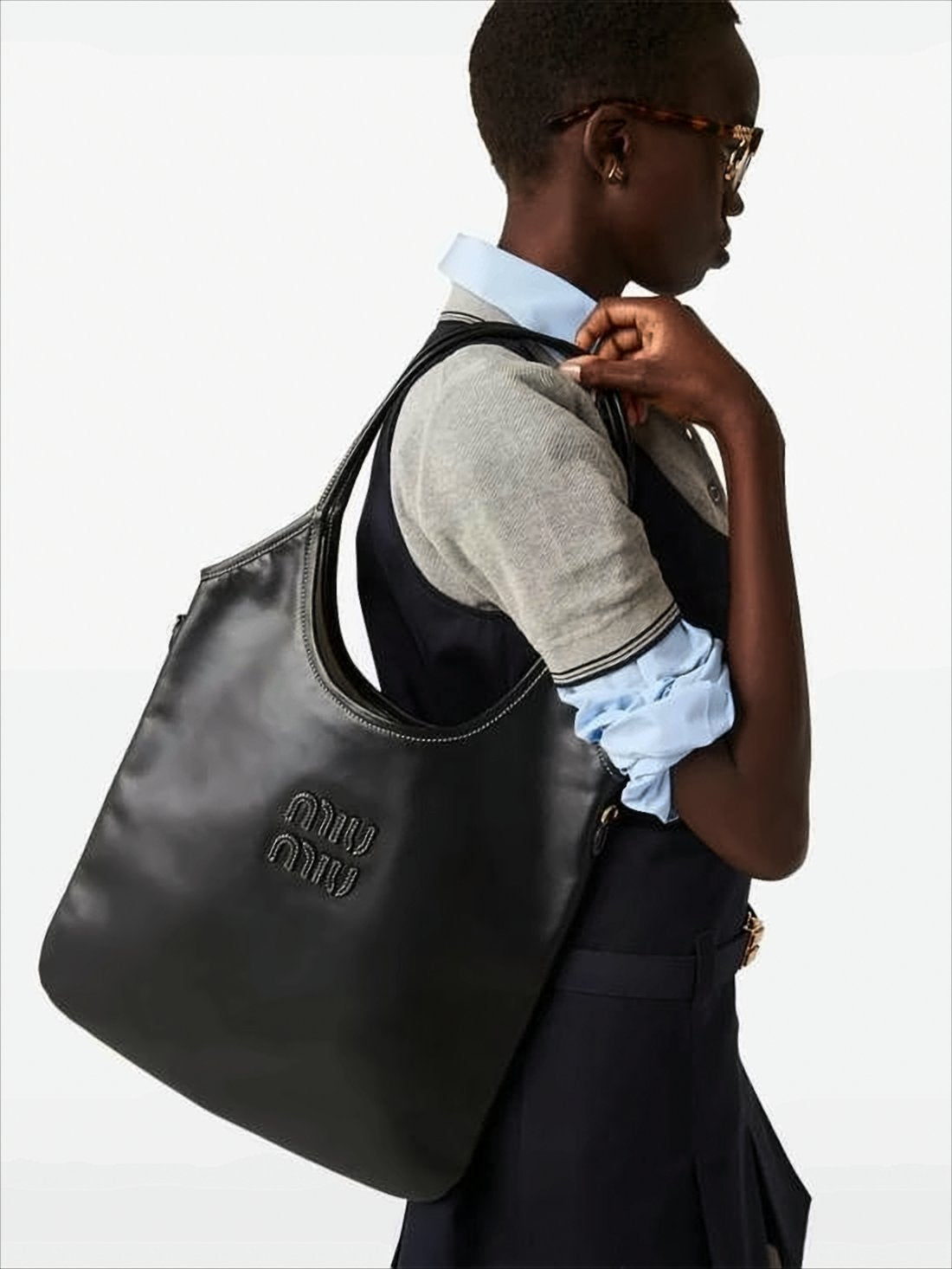 Calf Leather Shoulder Bag