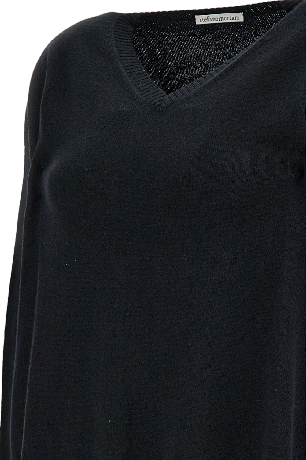 Classic Black Knitted Sweater With Versatile Design