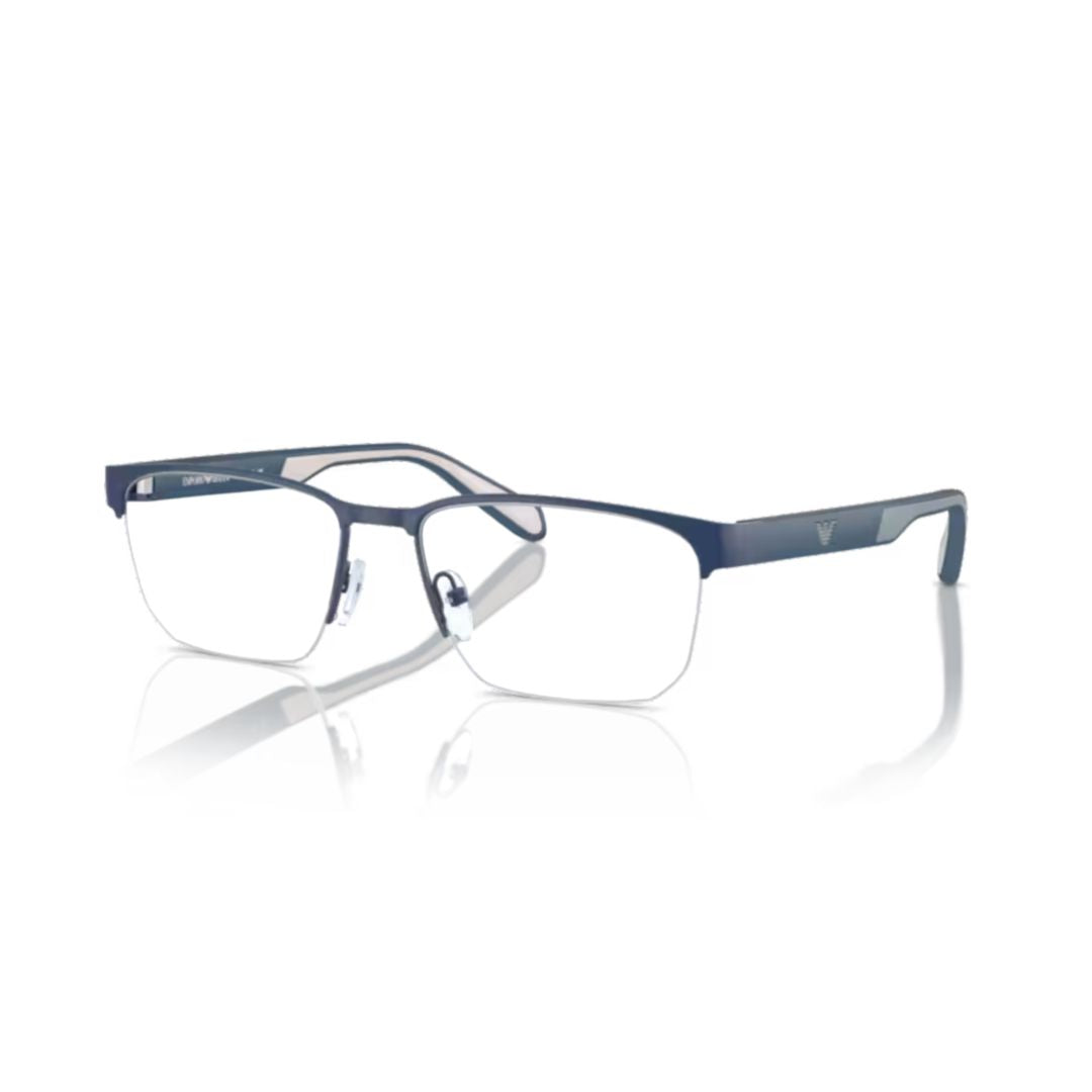 0ea1162 Rectangular Semi-Rimless Metal Sunglasses with Adjustable Nose Pads