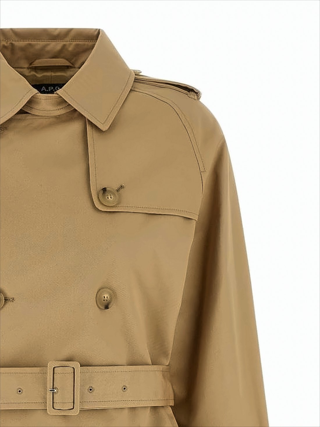Double-Breasted Brown Trench Coat