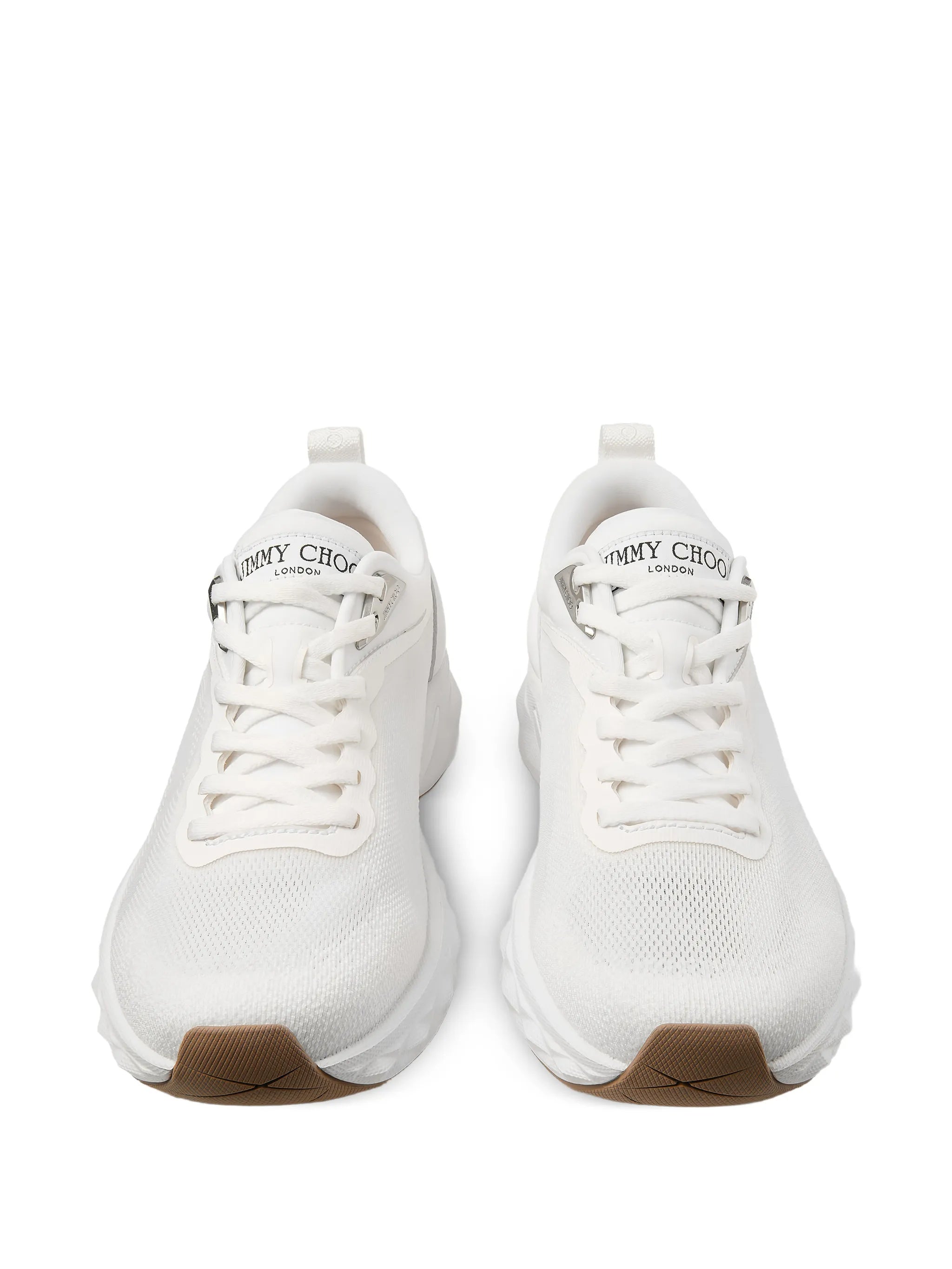 White Diamond Sculpted Mesh Sneakers