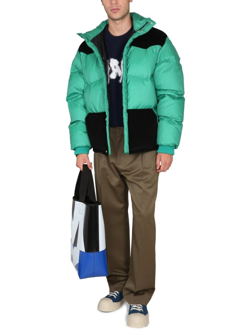 Color-Block Down Jacket