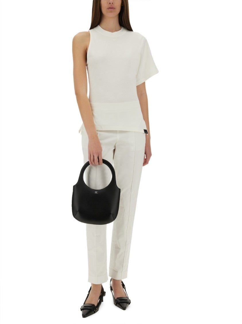 One-Shoulder T-Shirt In Soft Cotton