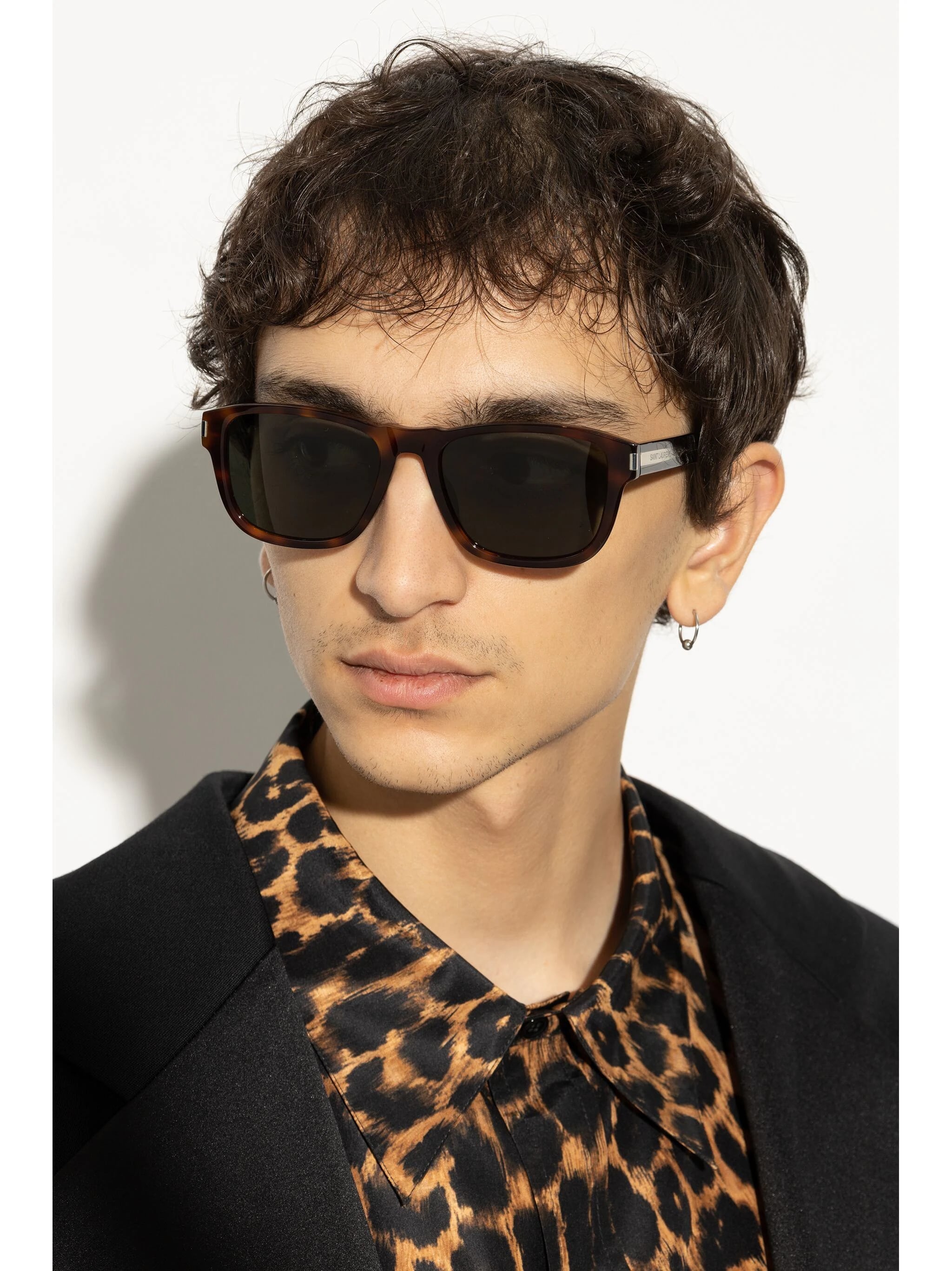 Brown Sl 710 Squared Sunglasses