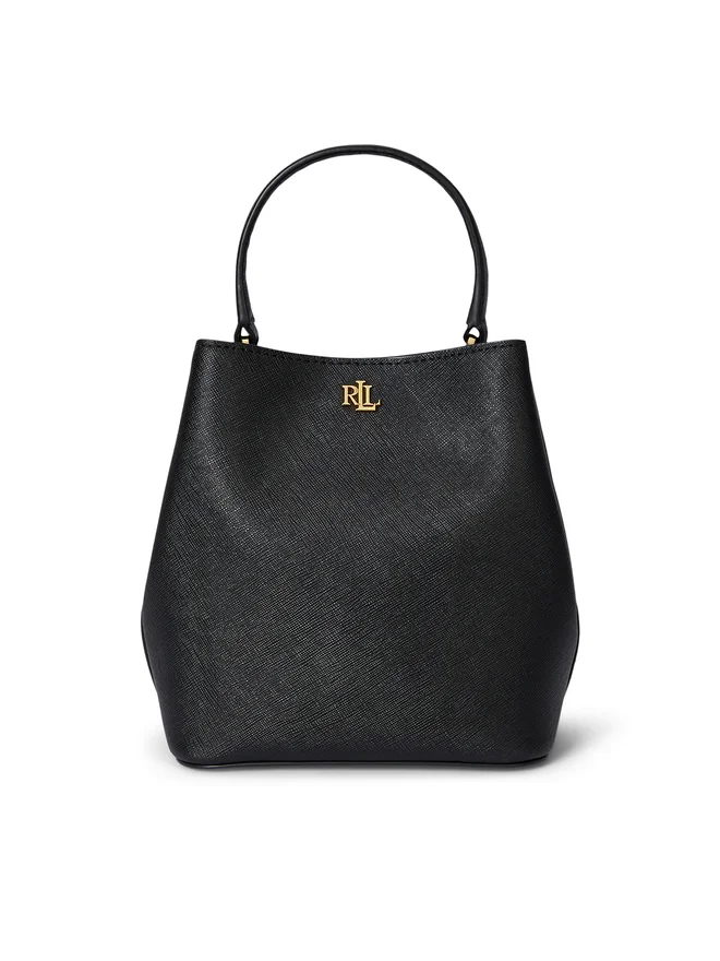 Compact Black Bucket Bag