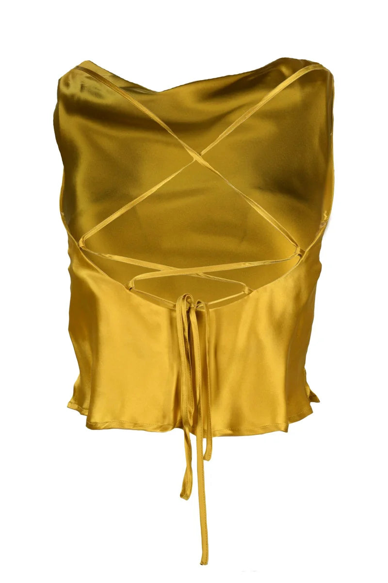 Mustard Silk Shirt