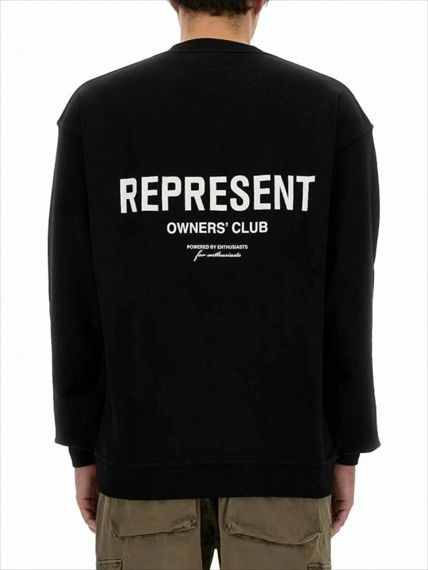 Relaxed-Fit Long-Sleeve Sweatshirt with Ribbed Cuffs