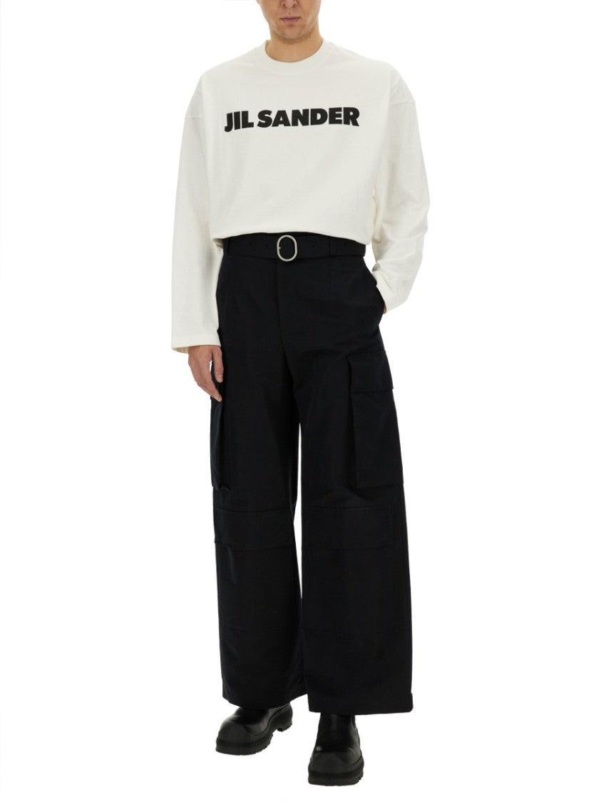 Wide-Leg Cargo Pants With Utility Pockets
