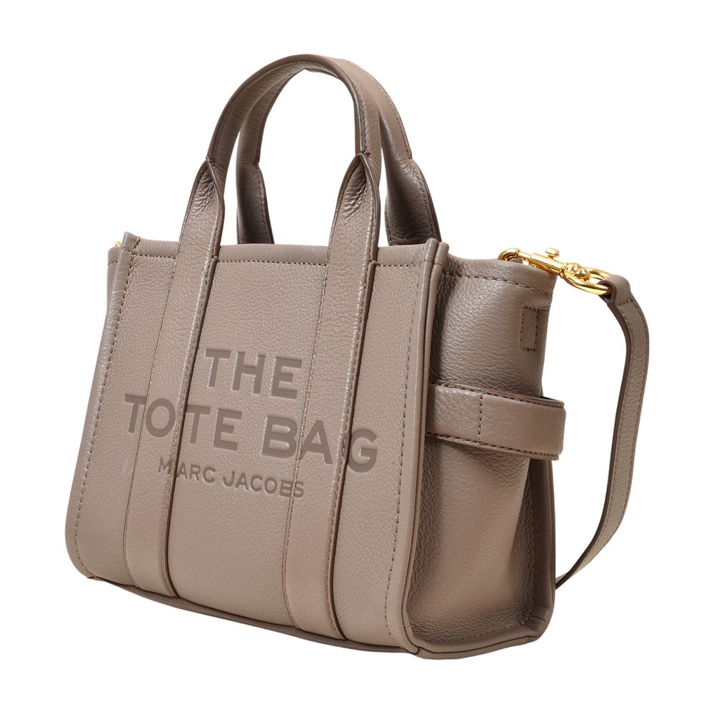 The Small Tote Bag - Cement - Leather