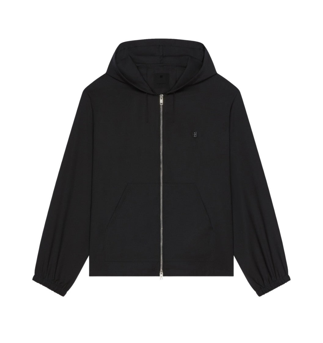 Zipped Wool Hoodie