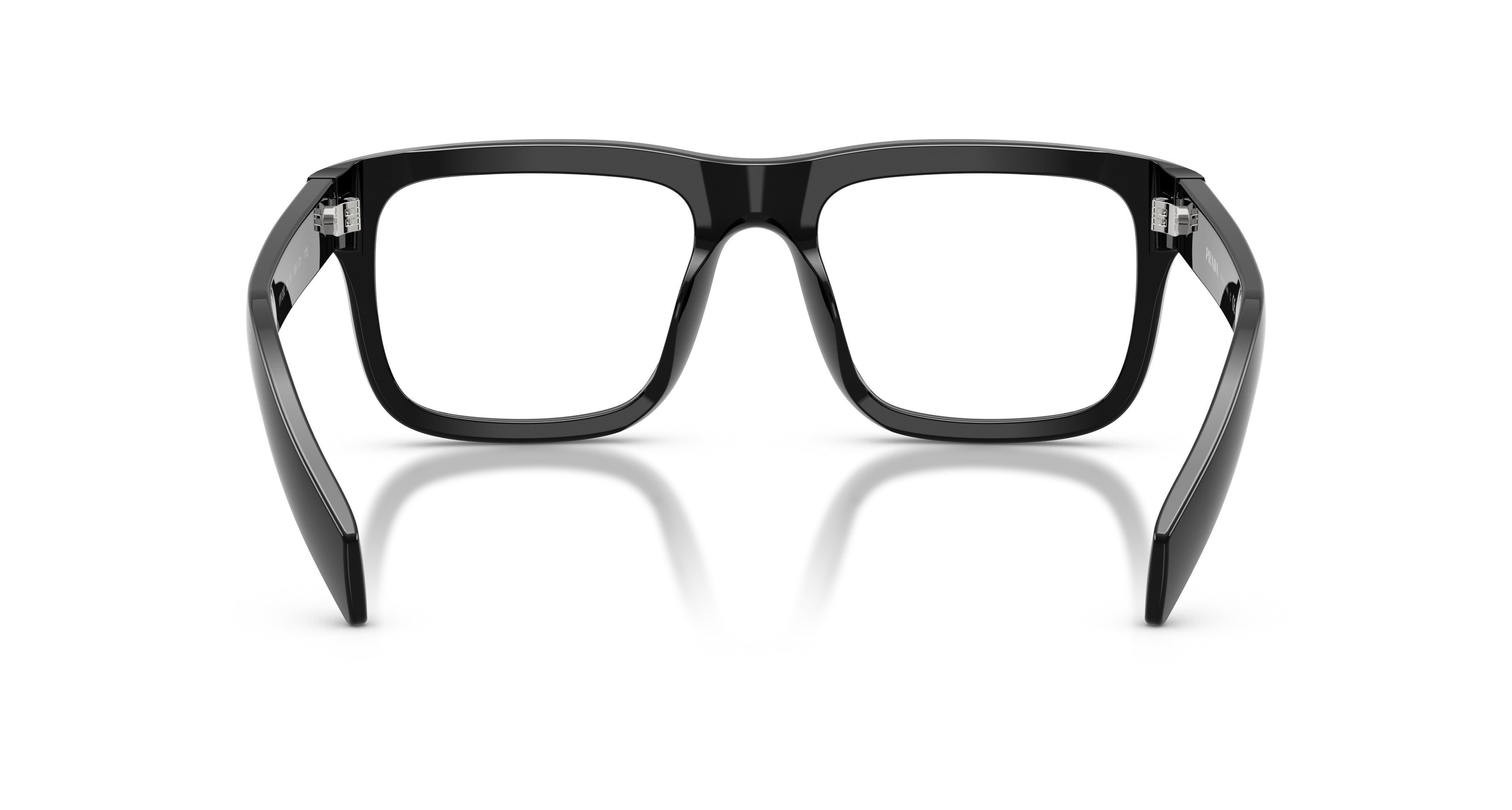 0pr D02v Oversized Square Frame Black Acetate Sunglasses