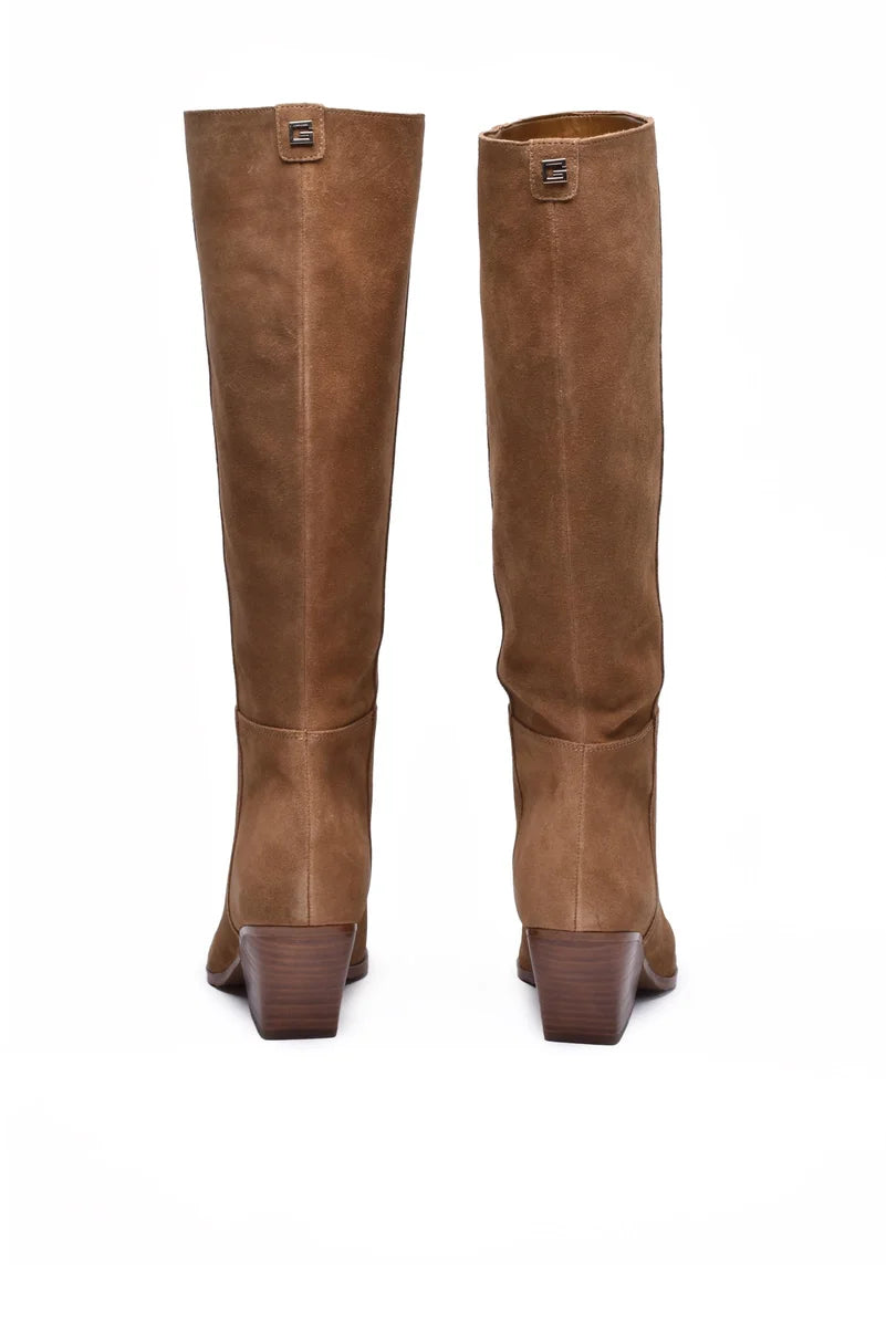 Suede Boots - Brown