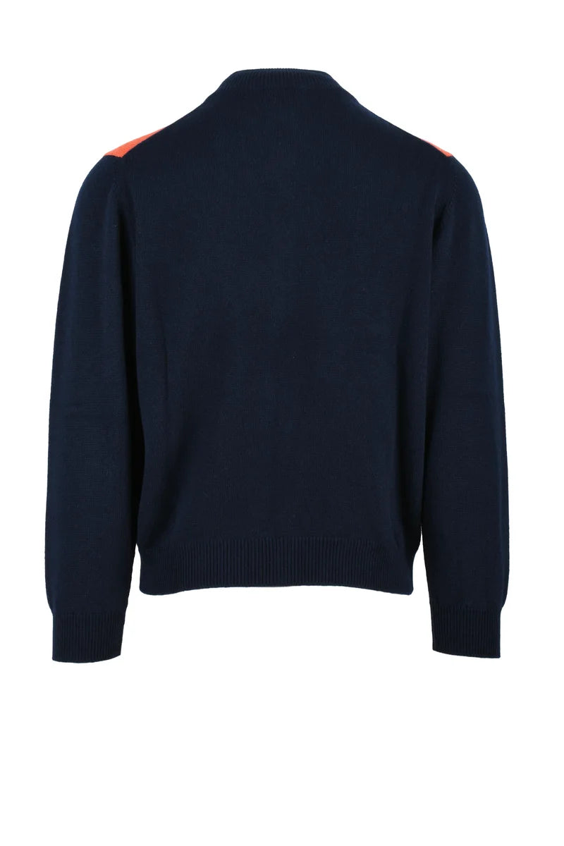 Zip Cardigan Cashmere Red/Orange