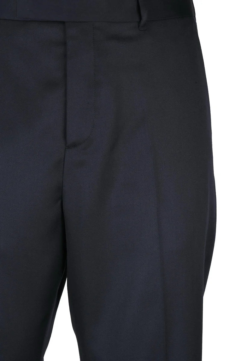 Classic Virgin Wool Trousers - Blue