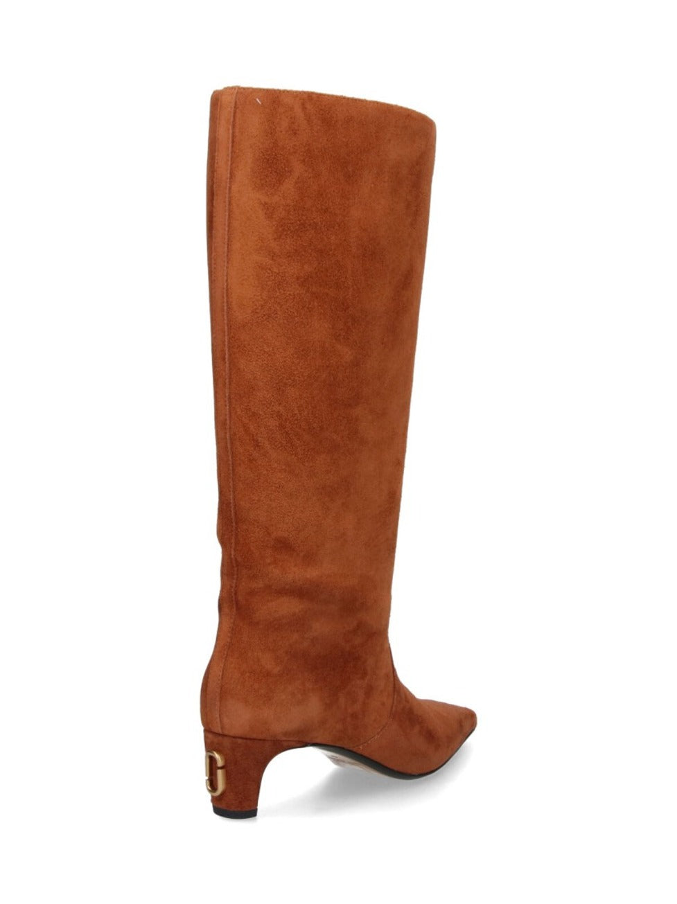 Mid-Calf Lambskin Boots With Pointed Toe