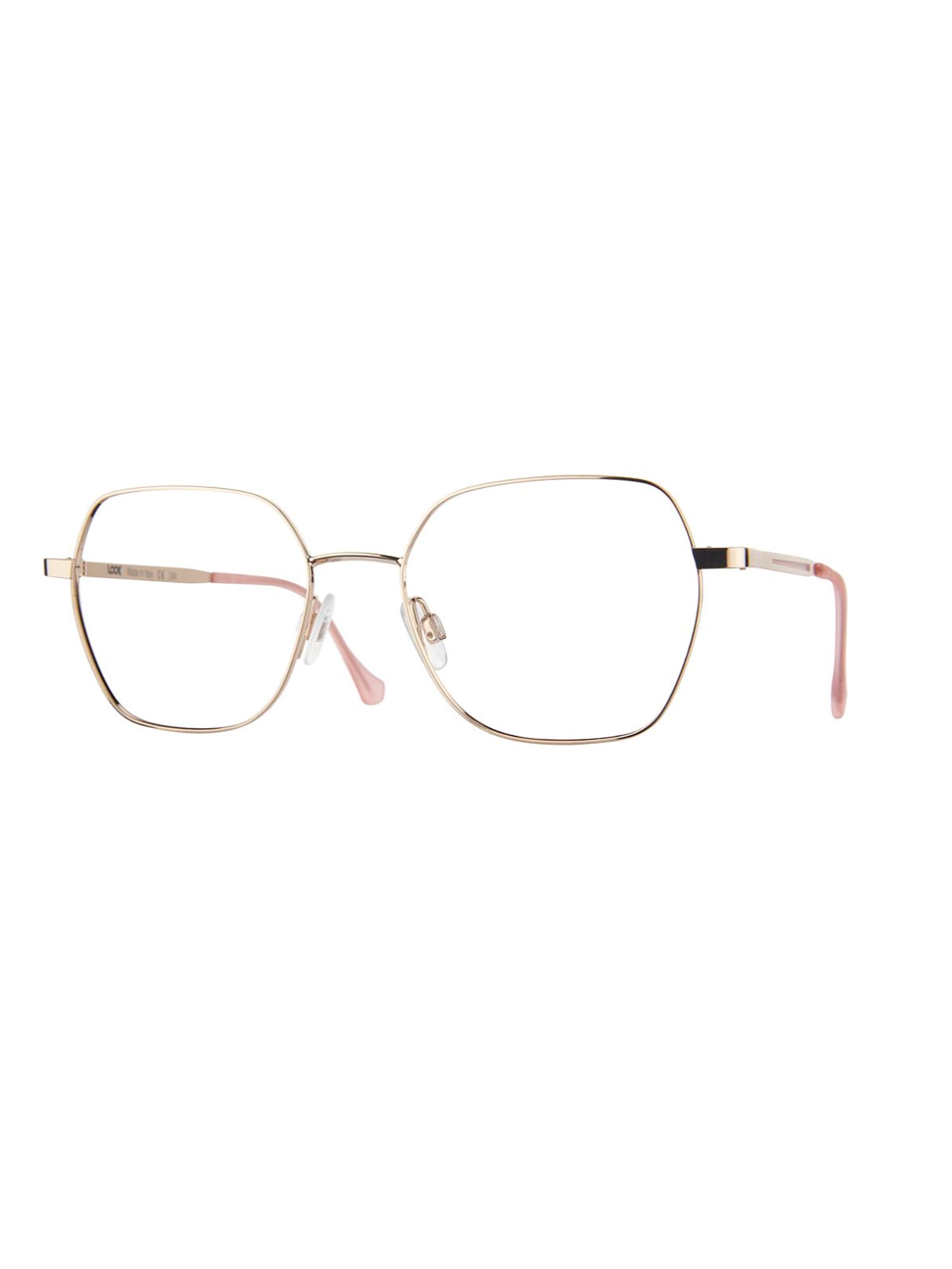Sleek Metallic Optical Frames With Geometric Shape