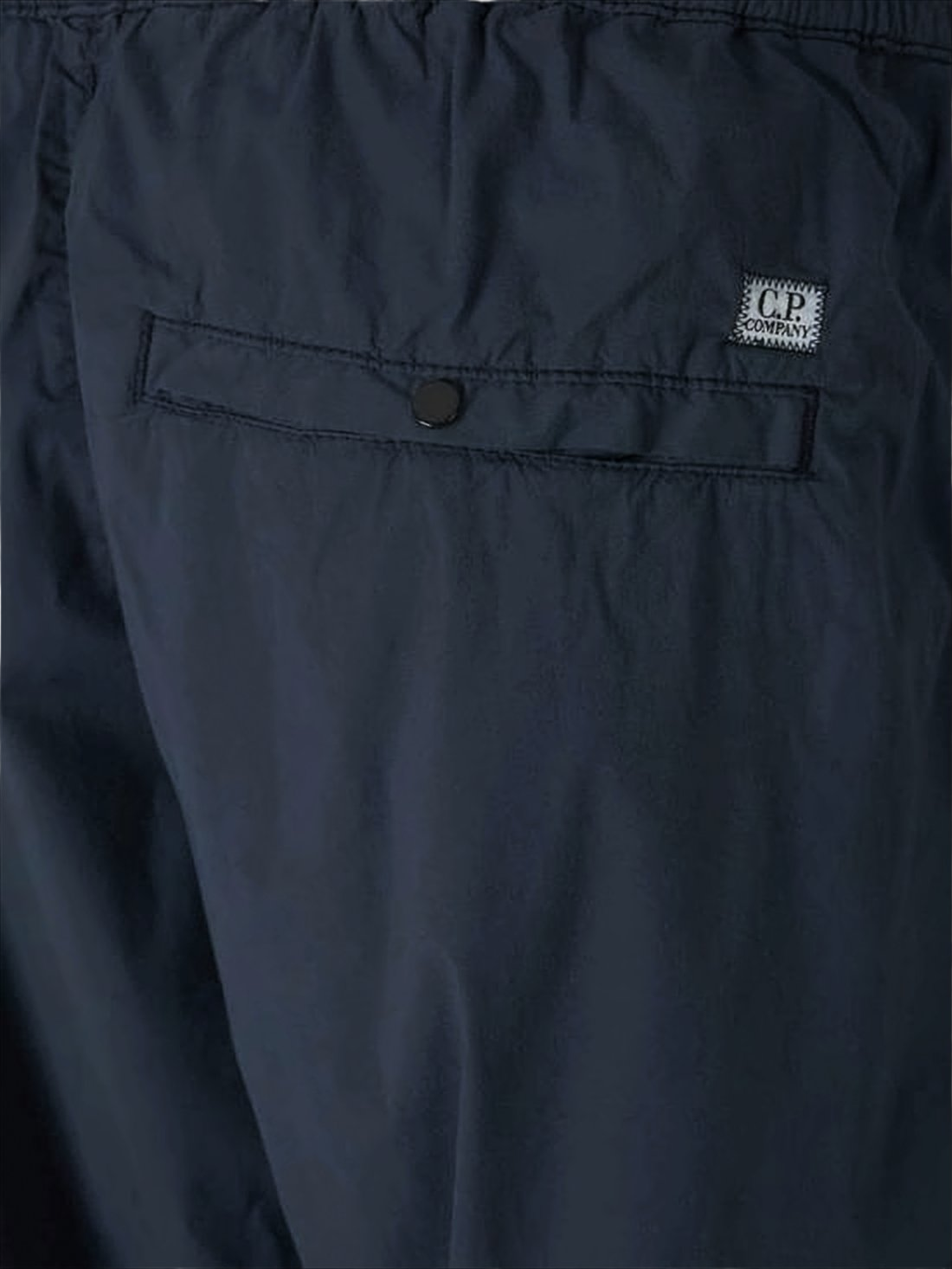 Structured Blue Straight Pants with Cargo Pockets