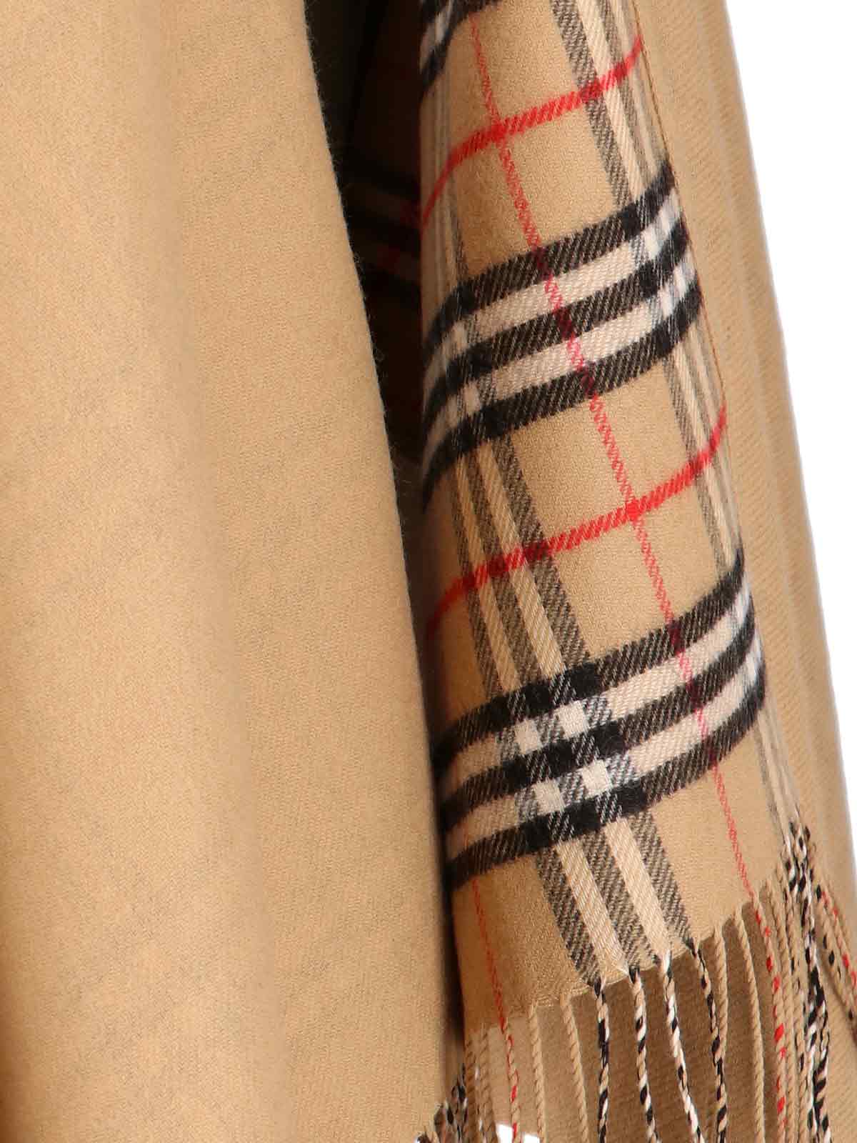 Reversible Merino Wool Mantle with Asymmetrical Hem