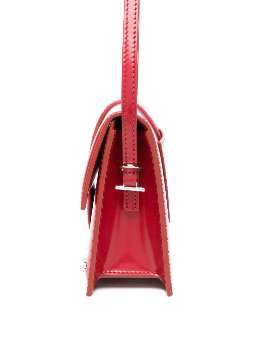 Glossy Silk and Nylon Shoulder Bag
