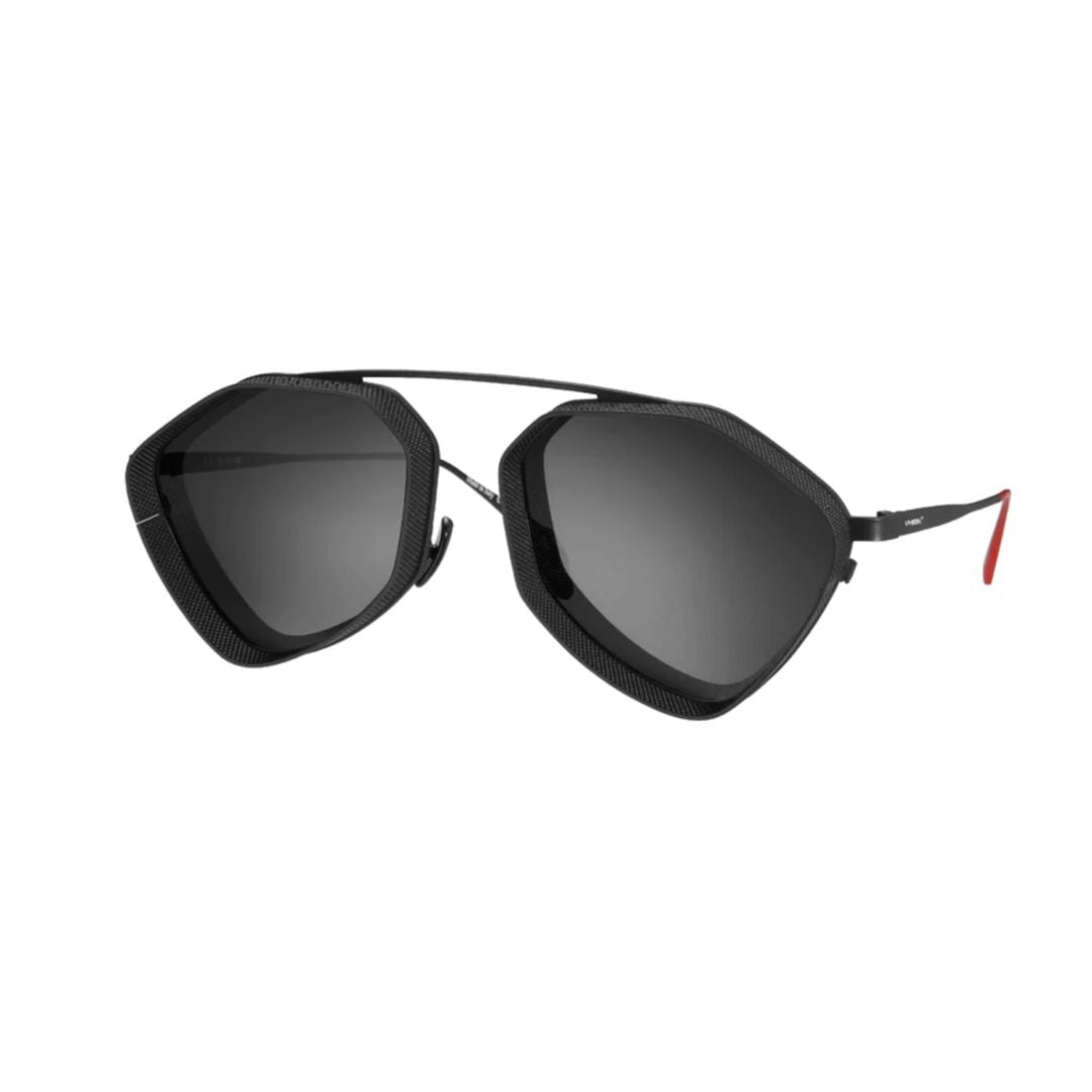 E-1 Geometric Frame Sunglasses with Tinted Lenses