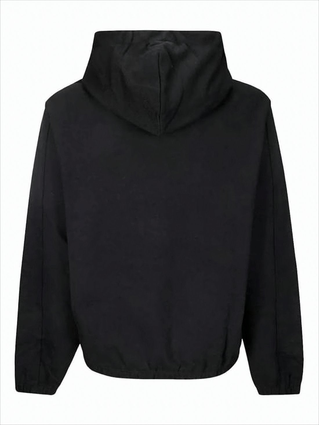 Relaxed-Fit Long-Sleeve Hoodie with Kangaroo Pocket