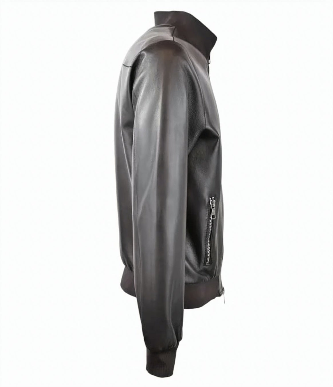 Reversible Brown Leather Jacket
