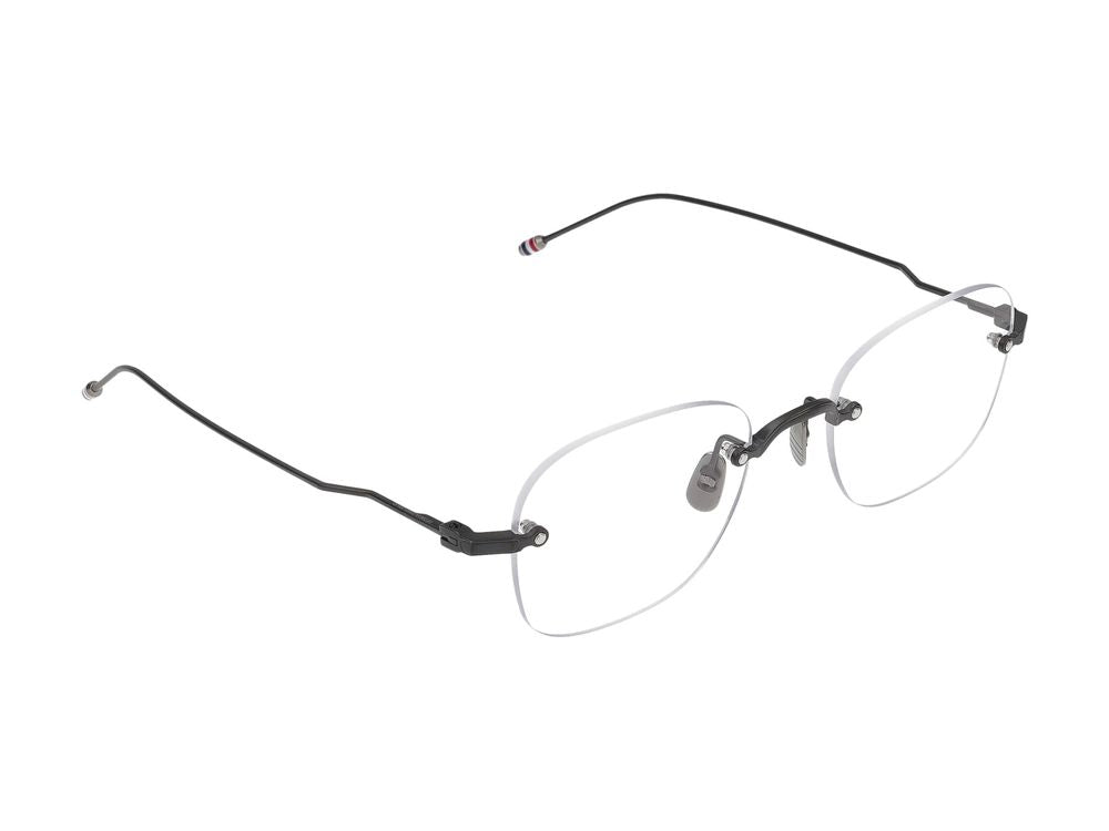 Titanium Frame Eyeglasses with Acetate Accent