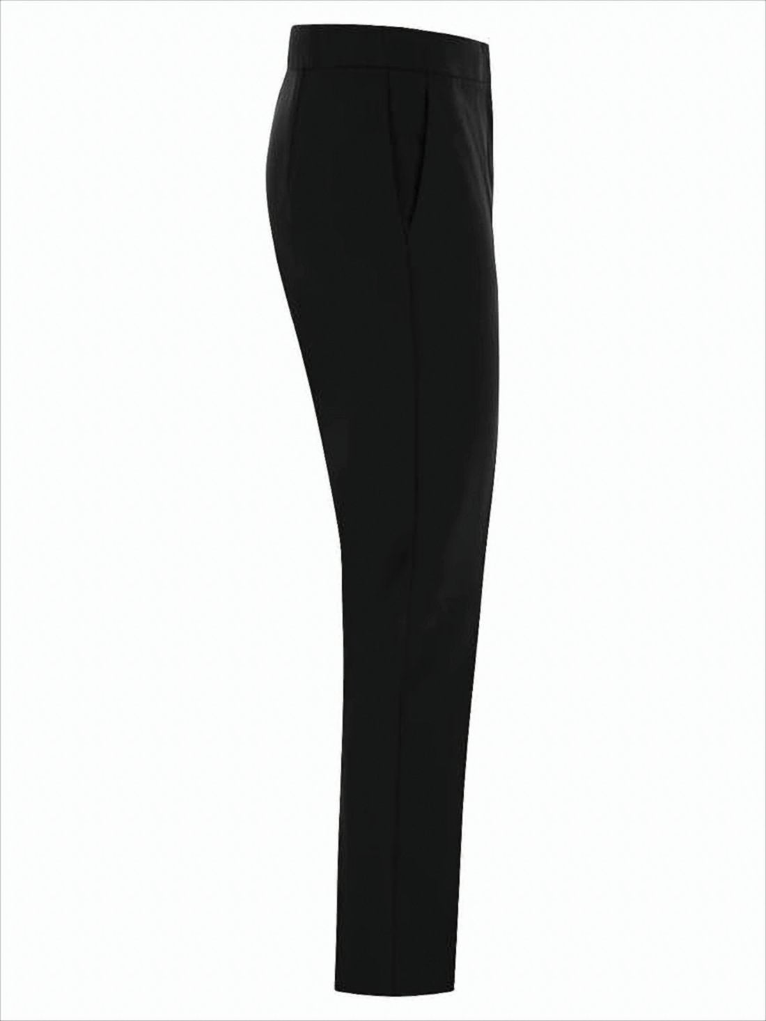 Cropped Tailored Pants with Mid-Rise