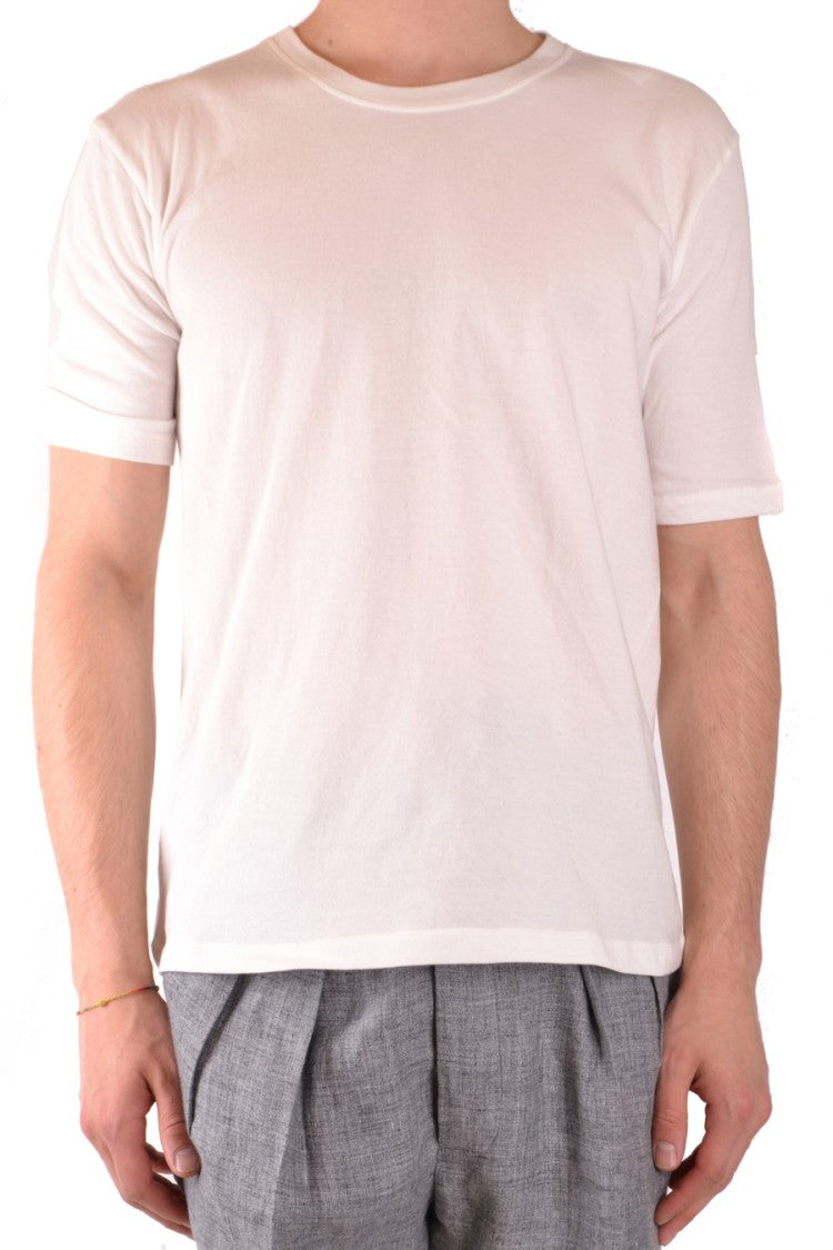 White Crew Neck T-Shirt With Relaxed Fit