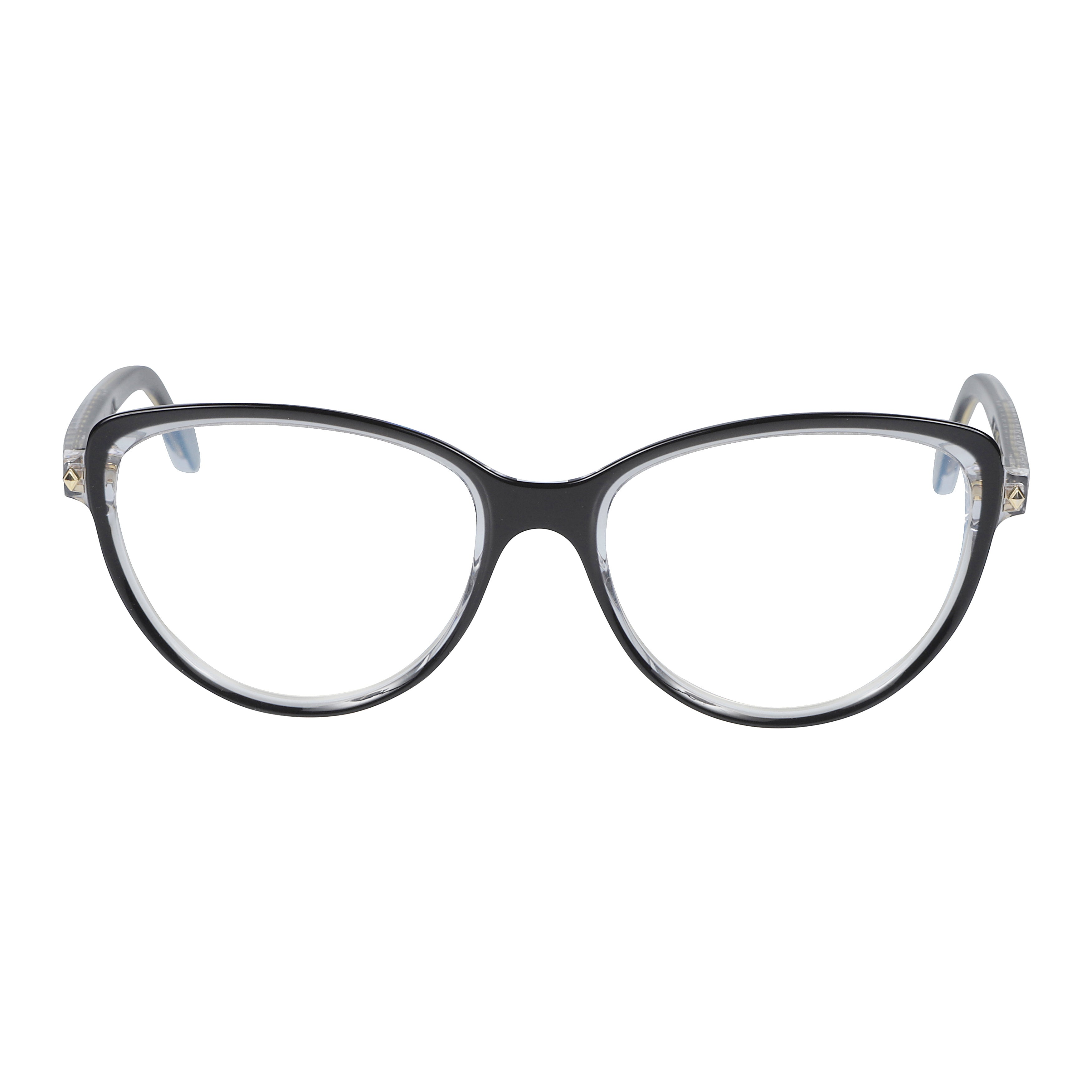 Melany Glamour-V Gradient Cat-Eye Frame Eyeglasses with Gold Accents