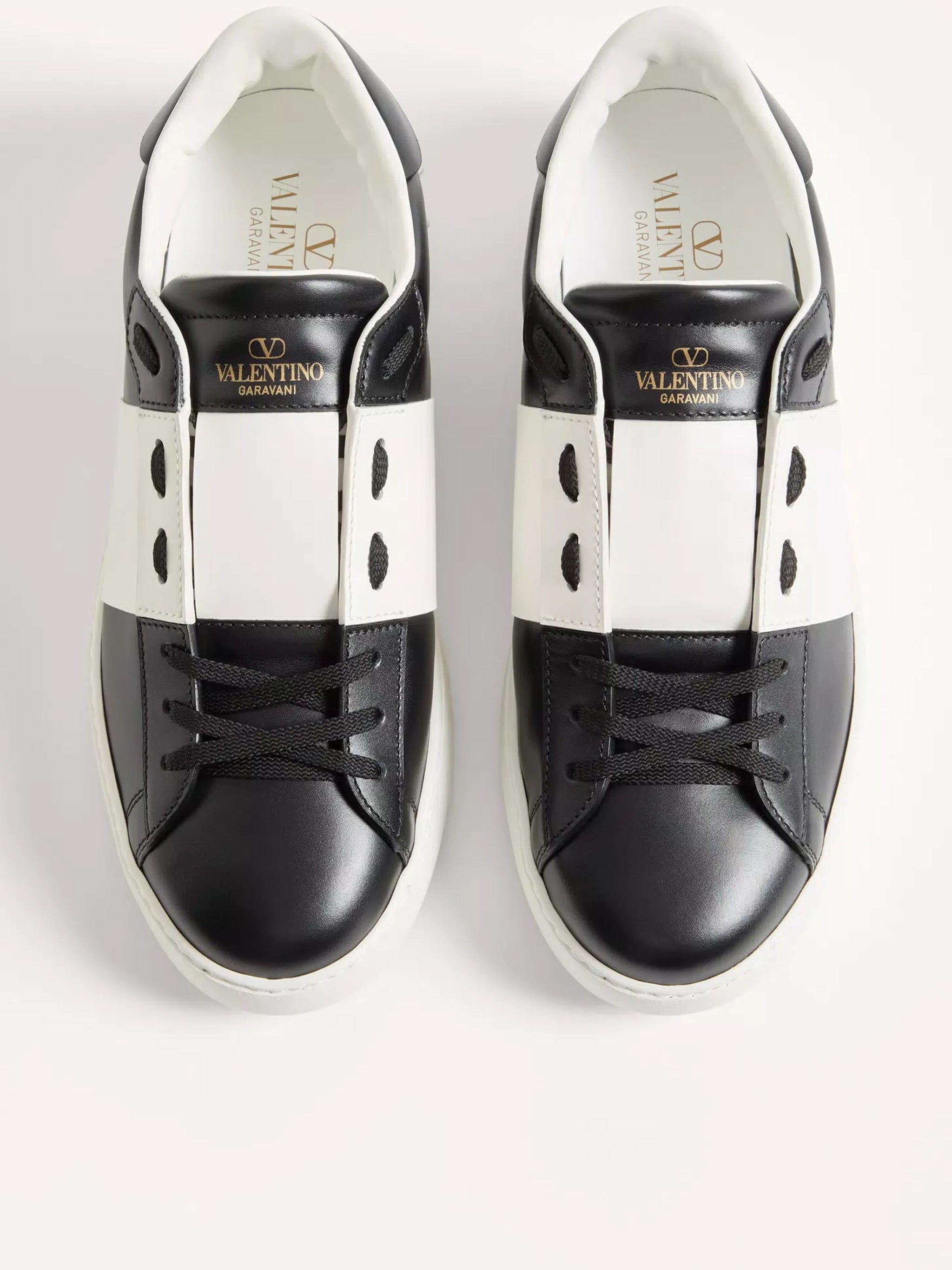 Black/White Sneaker Low-Top Color Block Sneakers