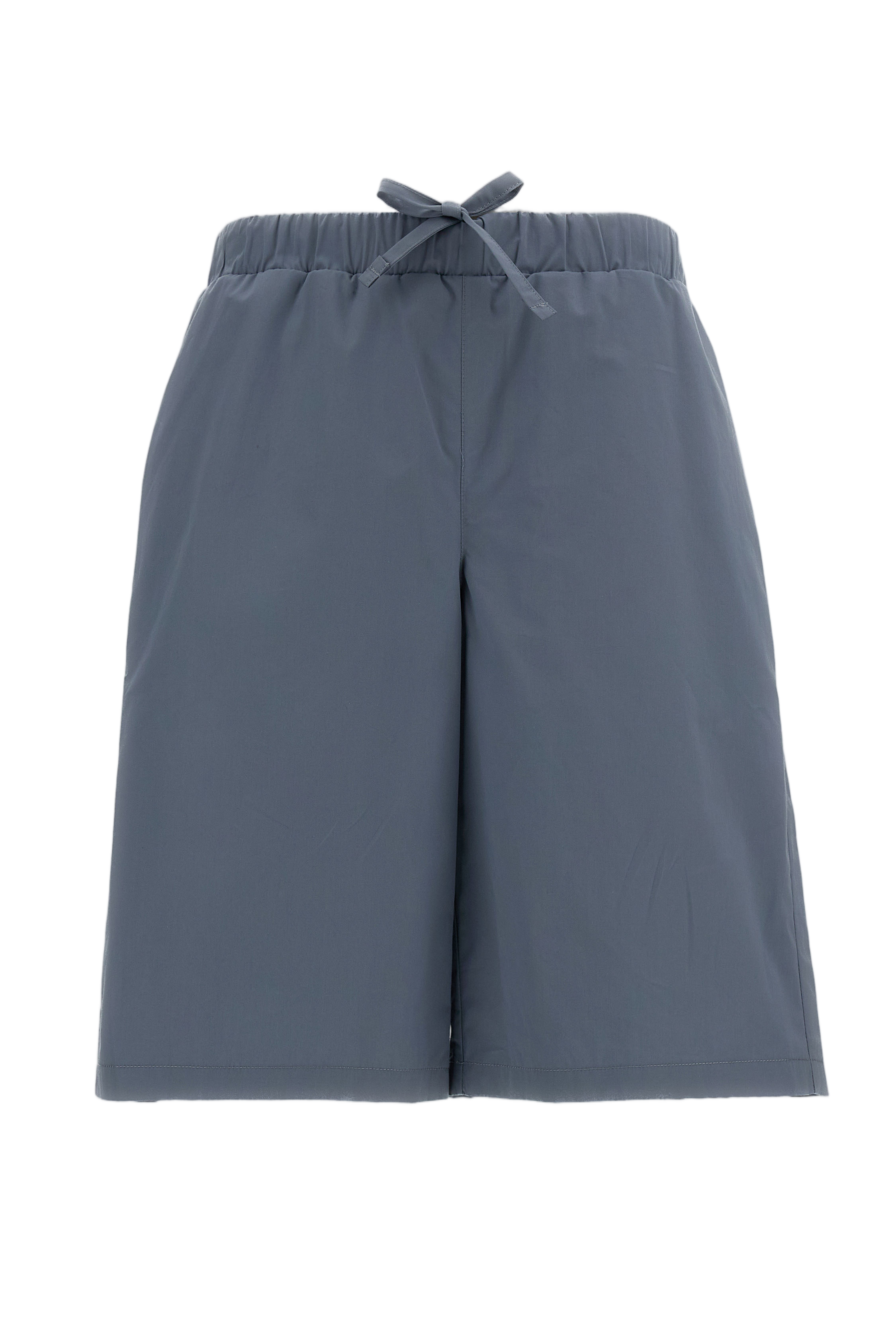Light Blue Cotton Bermuda Shorts
