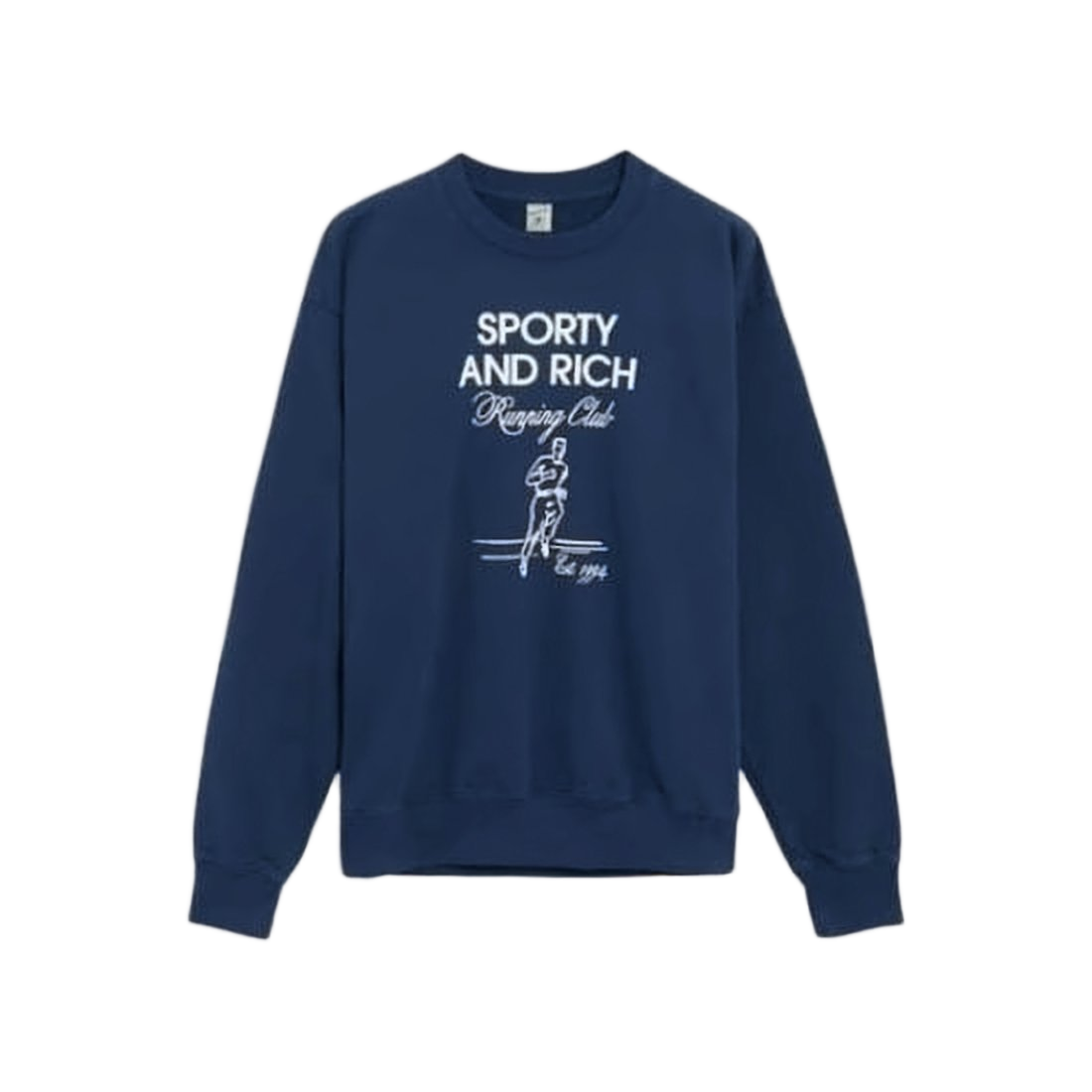 Long-Sleeved Crewneck Sweatshirt with Graphic Print