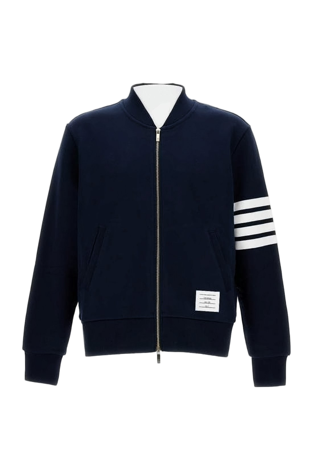 Cropped Cotton Jacket With Zipper Closure