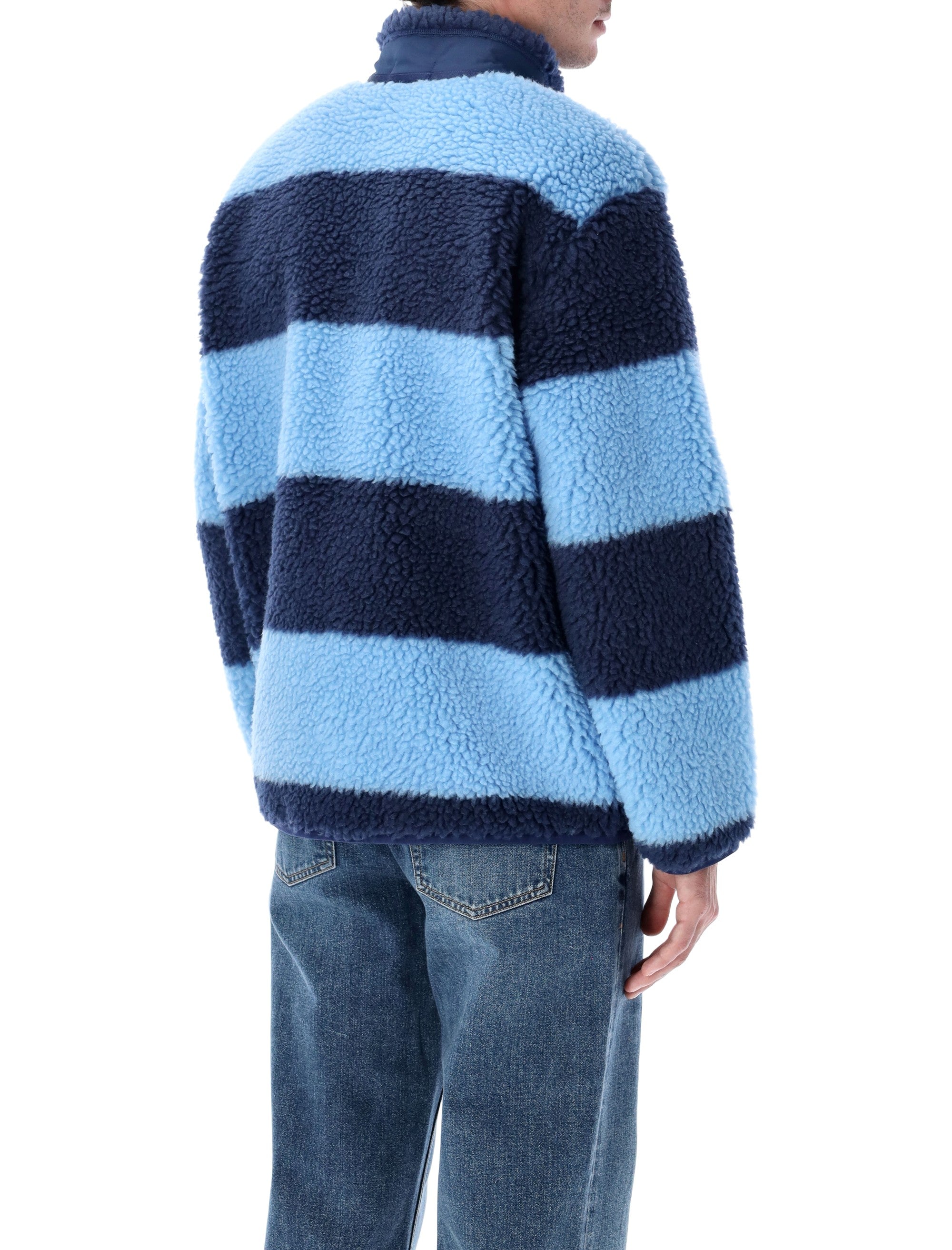 Polo Striped Pile Fleece Jacket